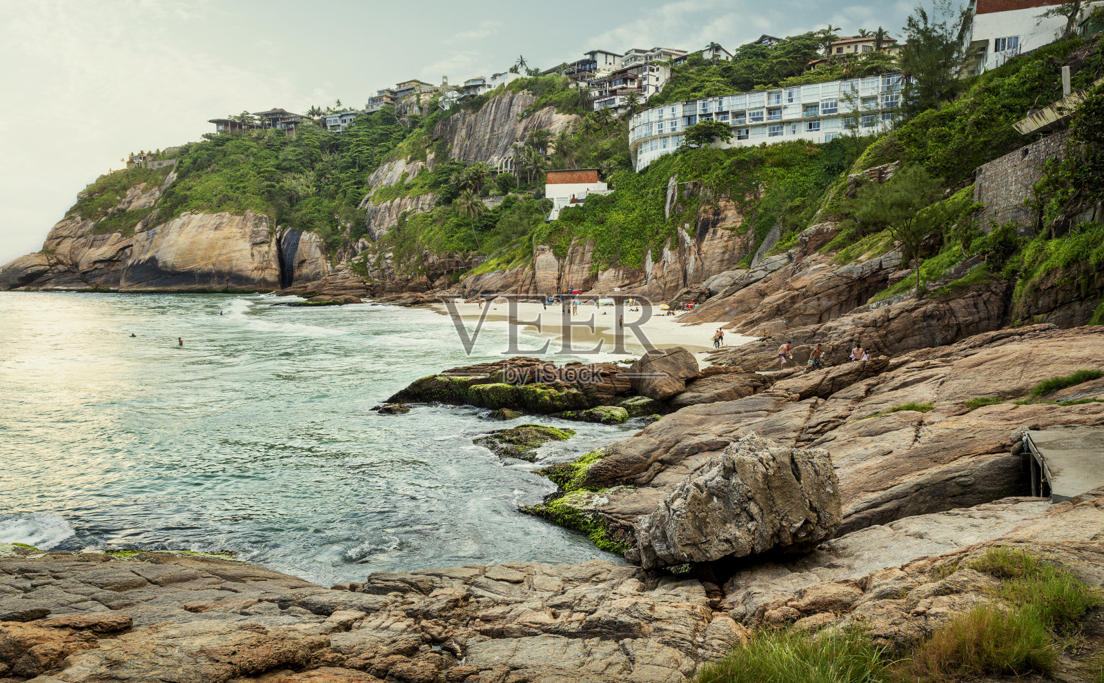 Joatinga海滩(praia do Joa)在巴西的里约热内卢照片摄影图片