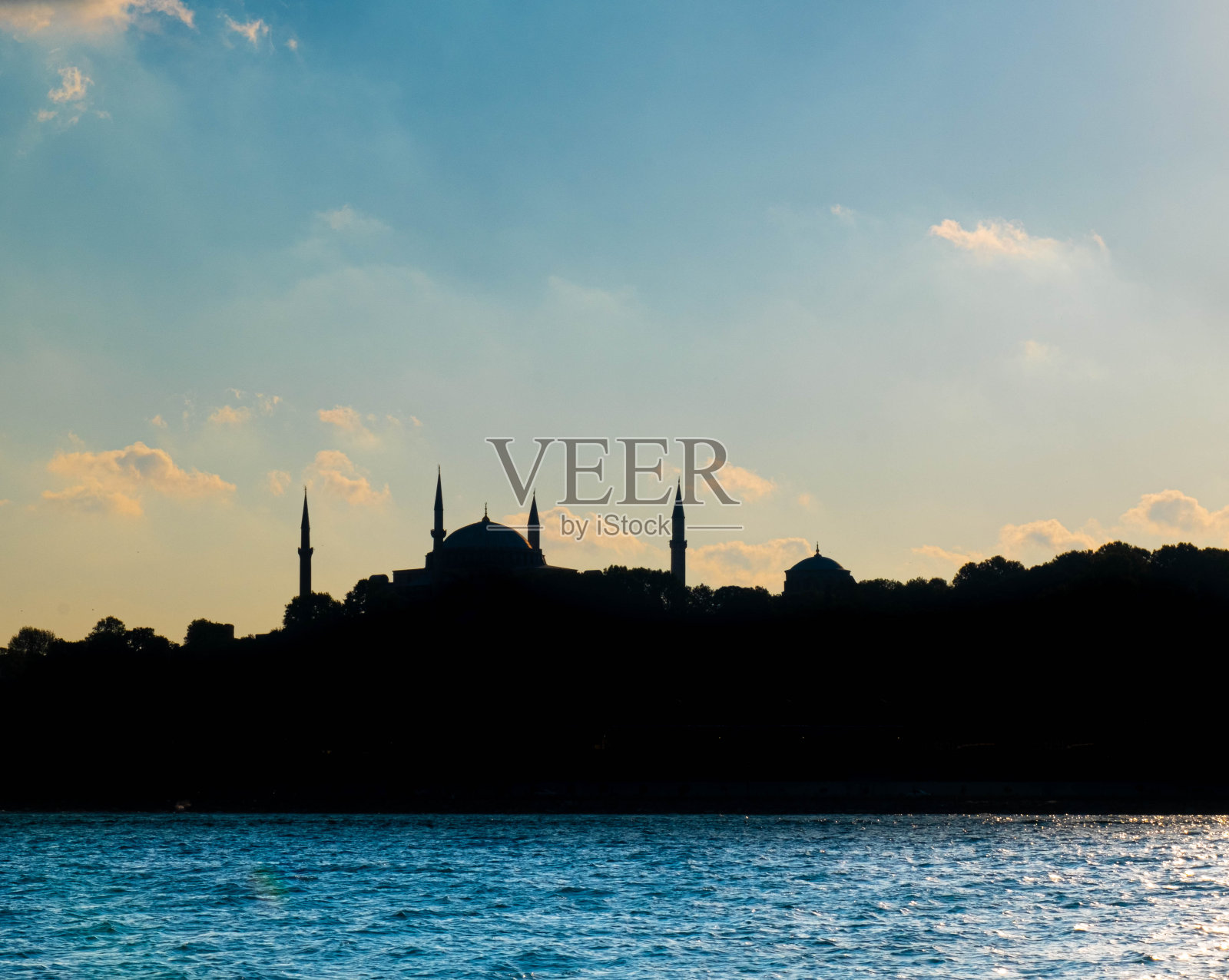 圣索菲亚教堂和博斯普鲁斯,伊斯坦布尔,博物馆,大教堂,照片摄影图片