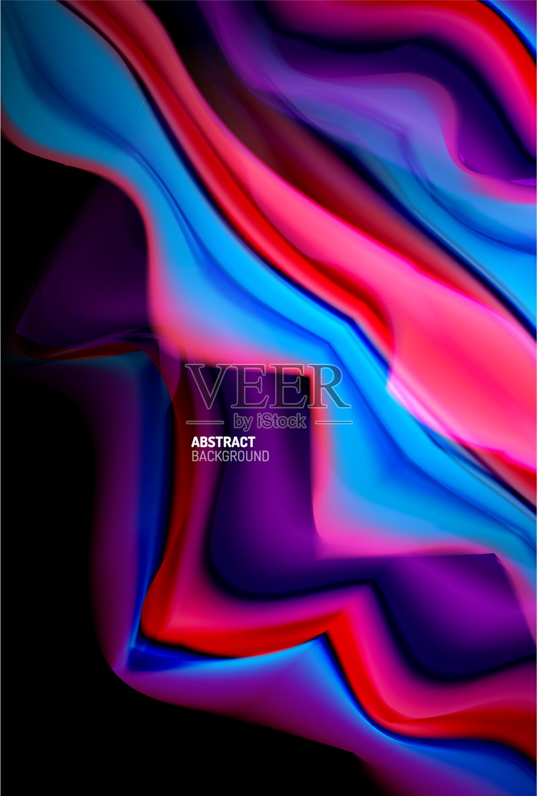 液体梯度抽象背景色波插画图片素材