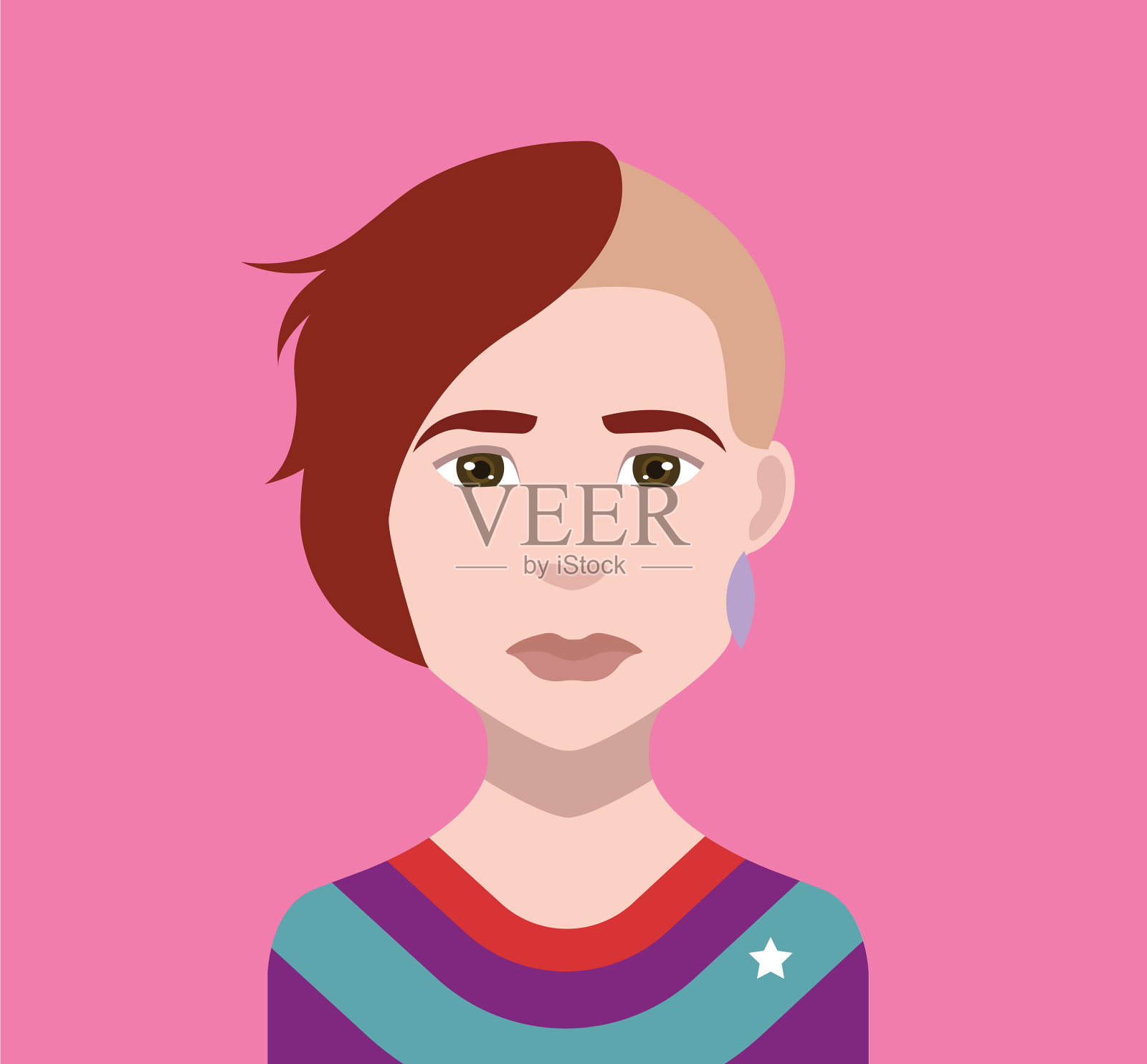 人的头像,女人的头像,男人的头像插画图片素材