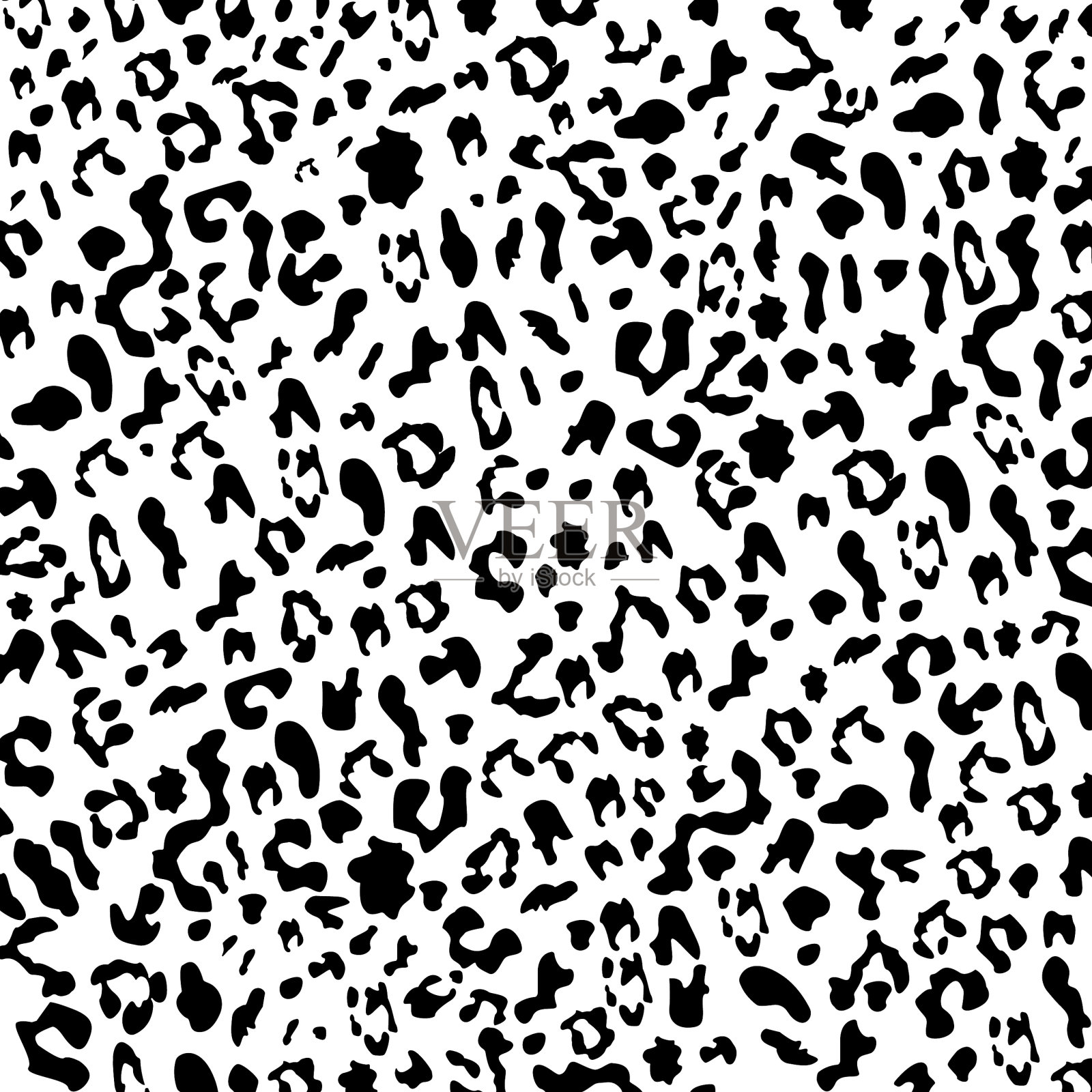 豹纹无缝图案创意艺术现代插画图片素材