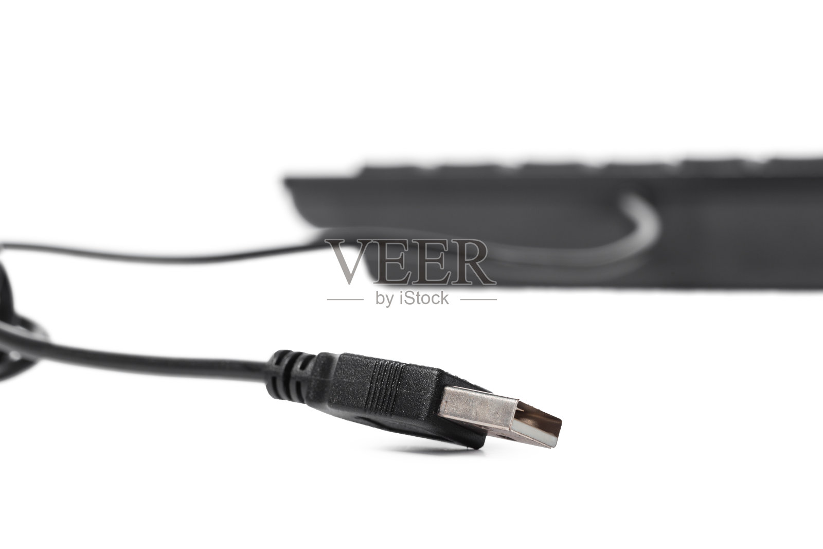 近距离观看USB电缆照片摄影图片