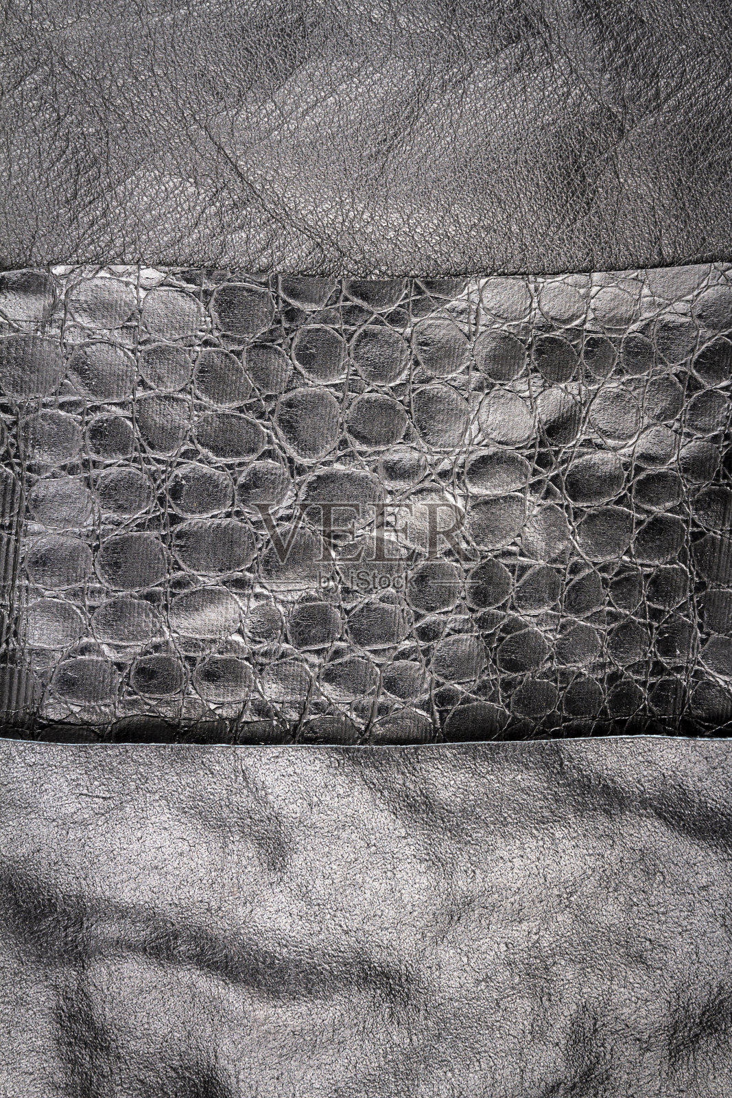 黑色皮革和假鳄鱼皮纹理背景照片摄影图片