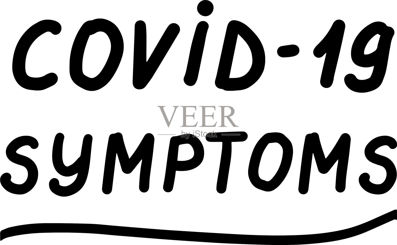 COVID-19症状插画图片素材