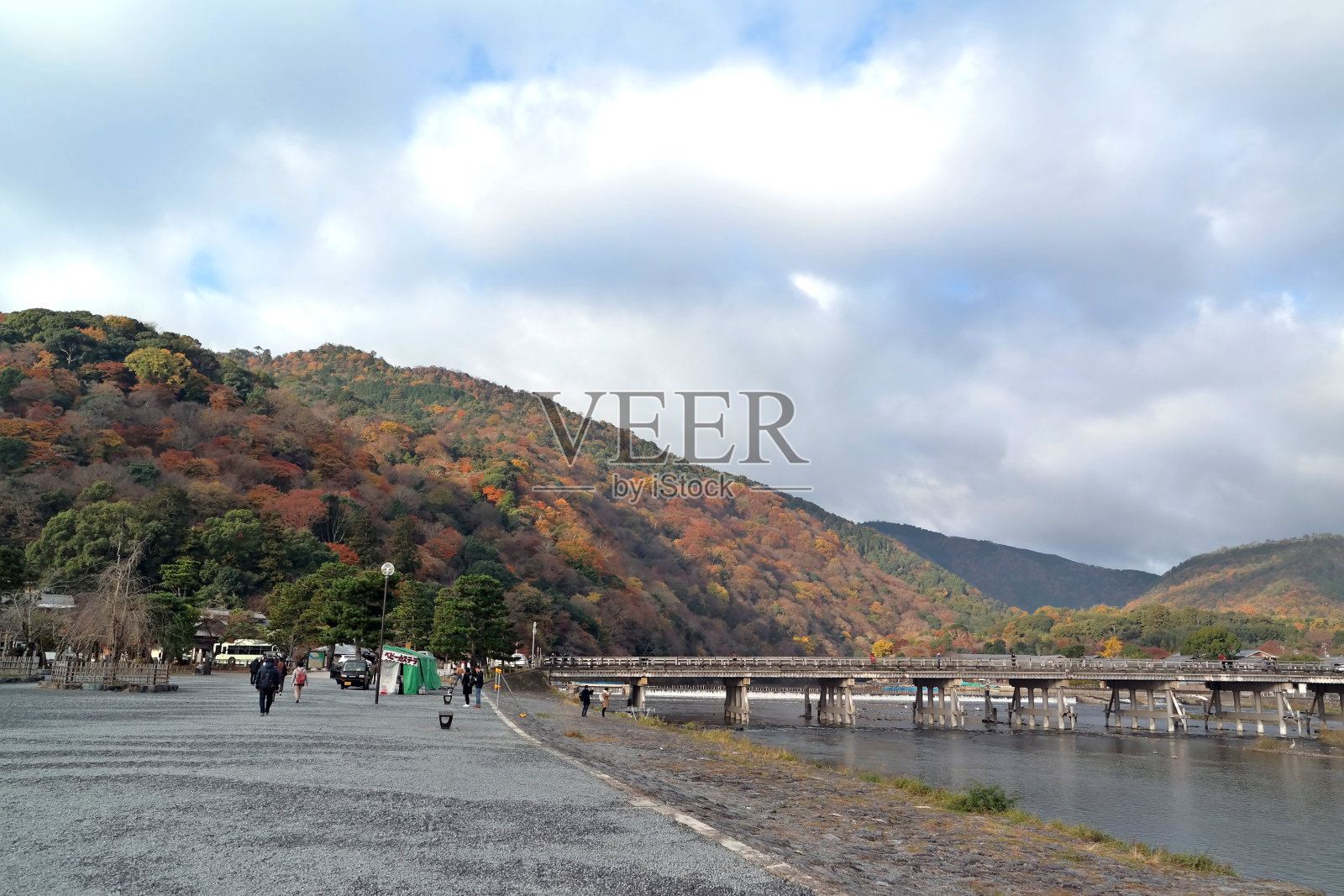 京都岚山秋季风景区照片摄影图片