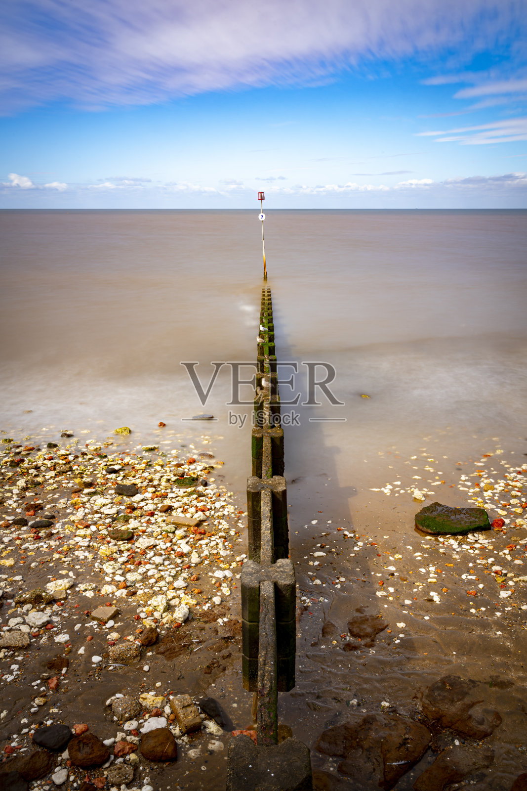 亨斯坦顿海防标志照片摄影图片
