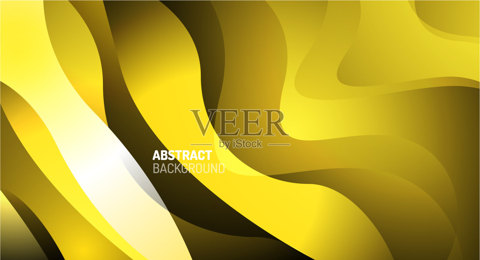 波浪型流体梯度抽象线条插画图片素材