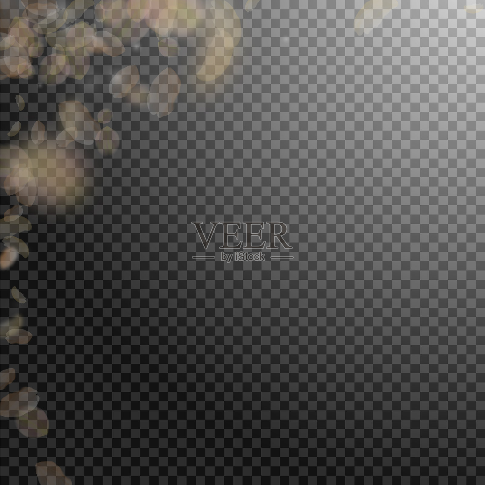 橙黄色的花瓣像催眠曲似地落下插画图片素材