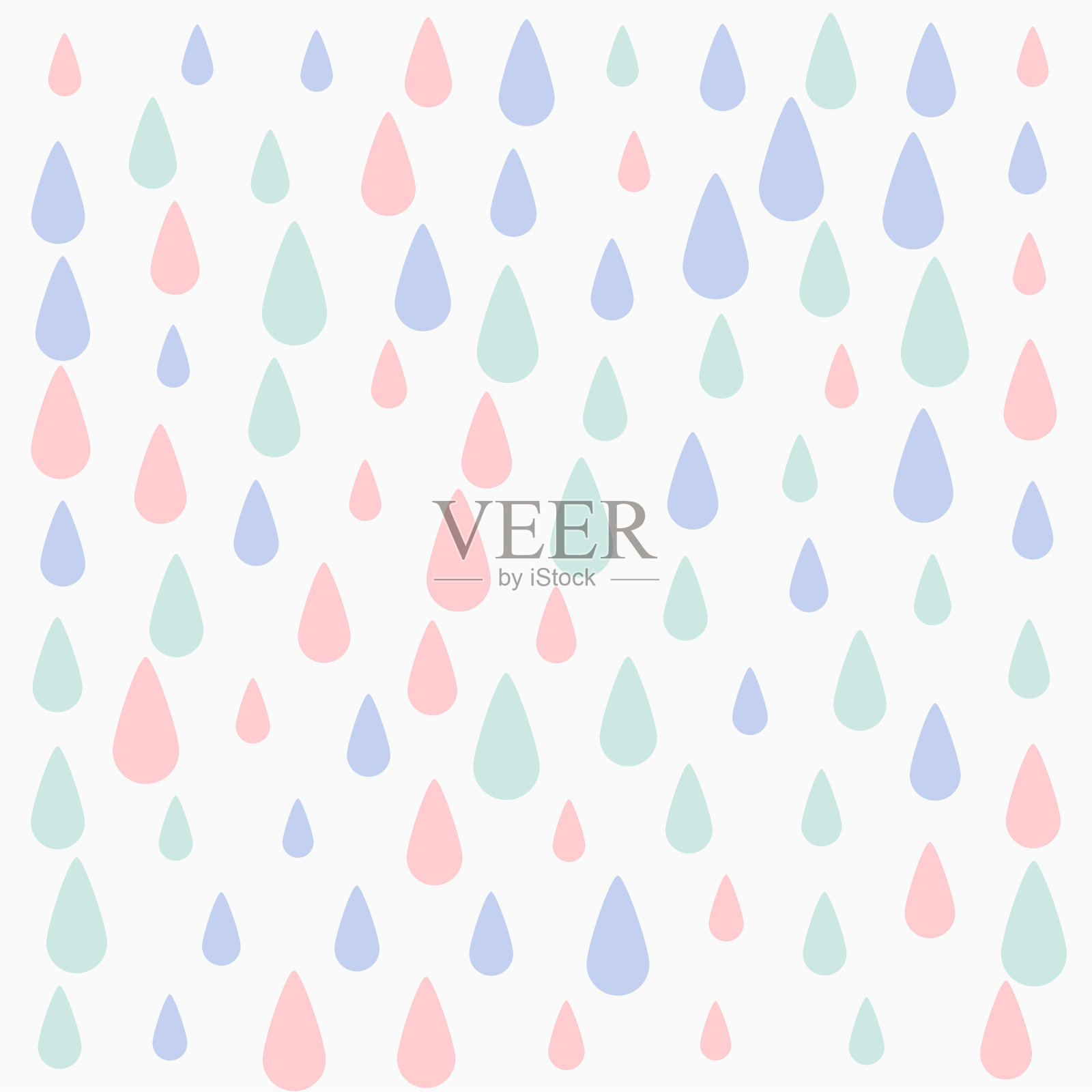 粉彩落花图案背景设计插画图片素材