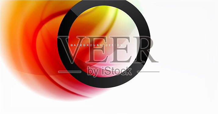 摘要背景流体混合梯度液体插画图片素材