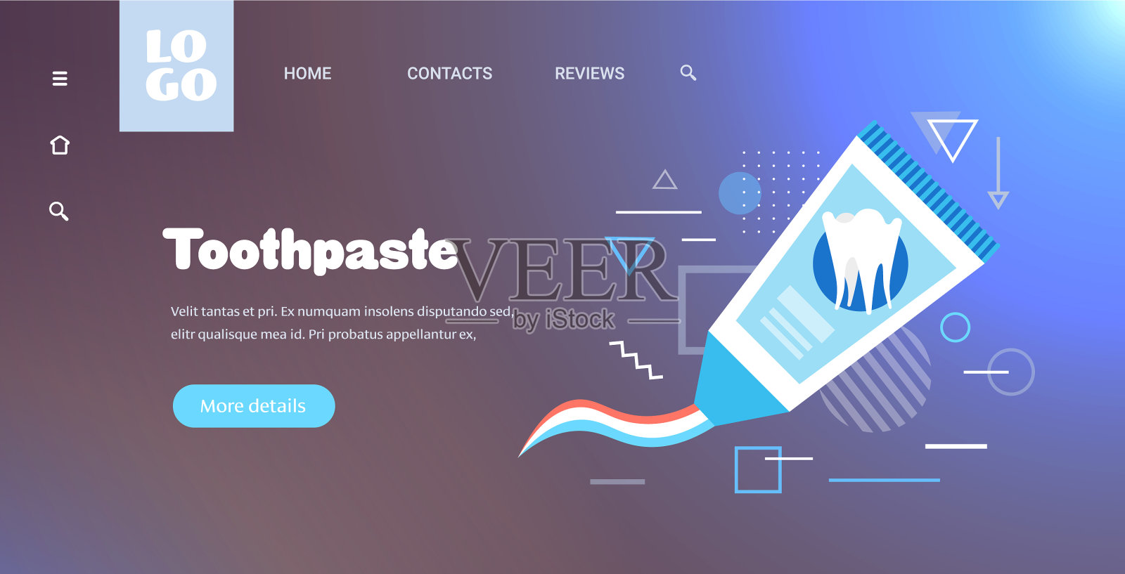 抗菌牙膏管护牙卫生插画图片素材