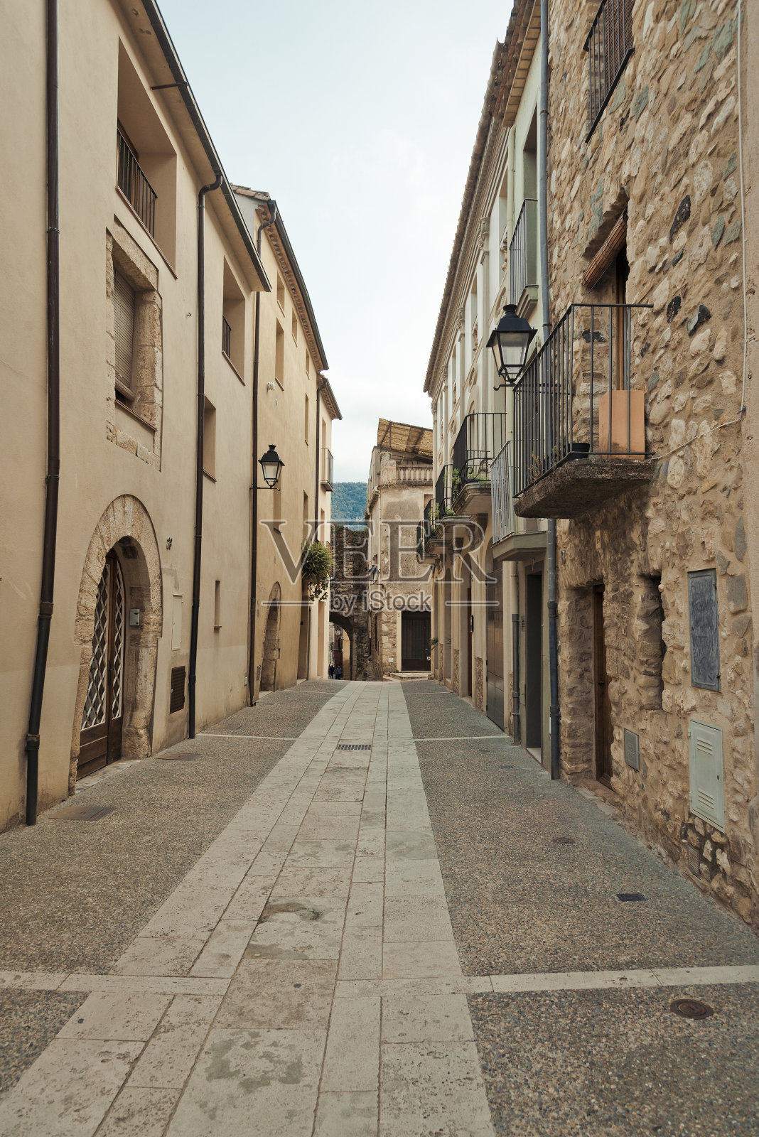 加泰罗尼亚古城贝萨鲁照片摄影图片