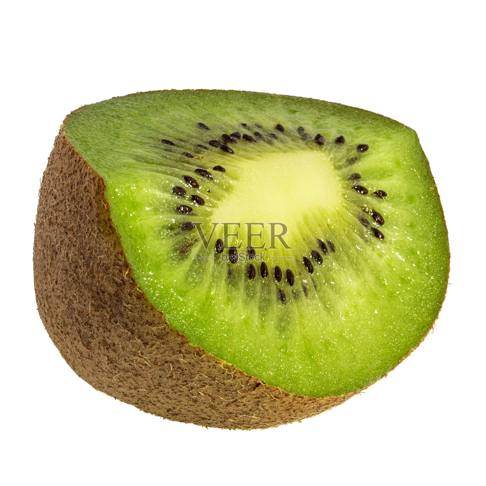 猕猴桃片孤立在白色背景与裁剪路径照片摄影图片