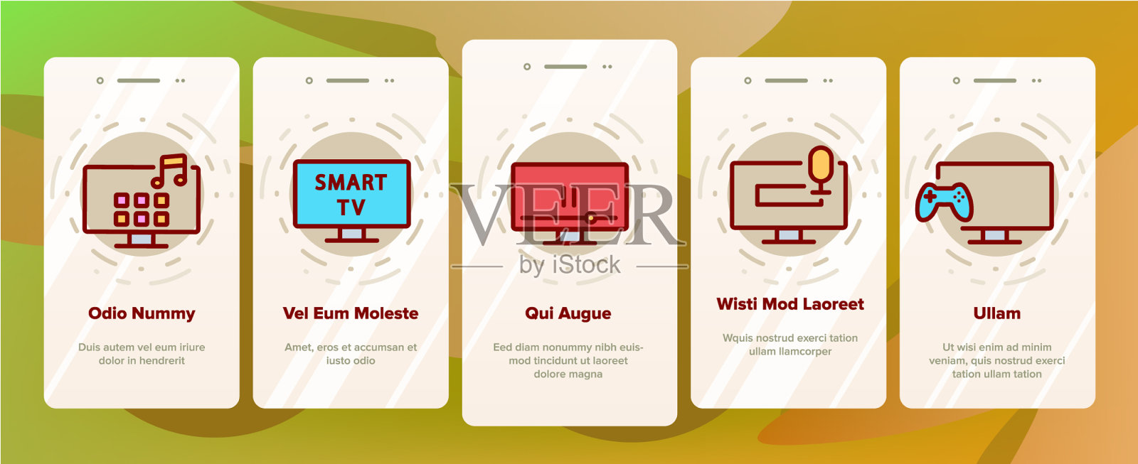 智能电视电视上的图标设置图标素材