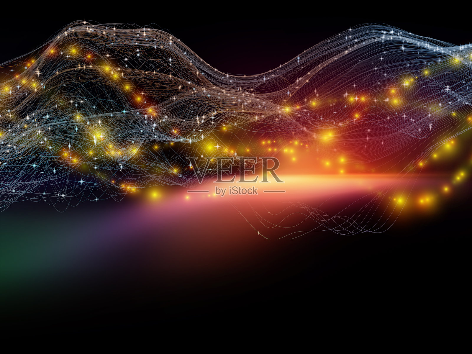 虚拟空间频率插画图片素材