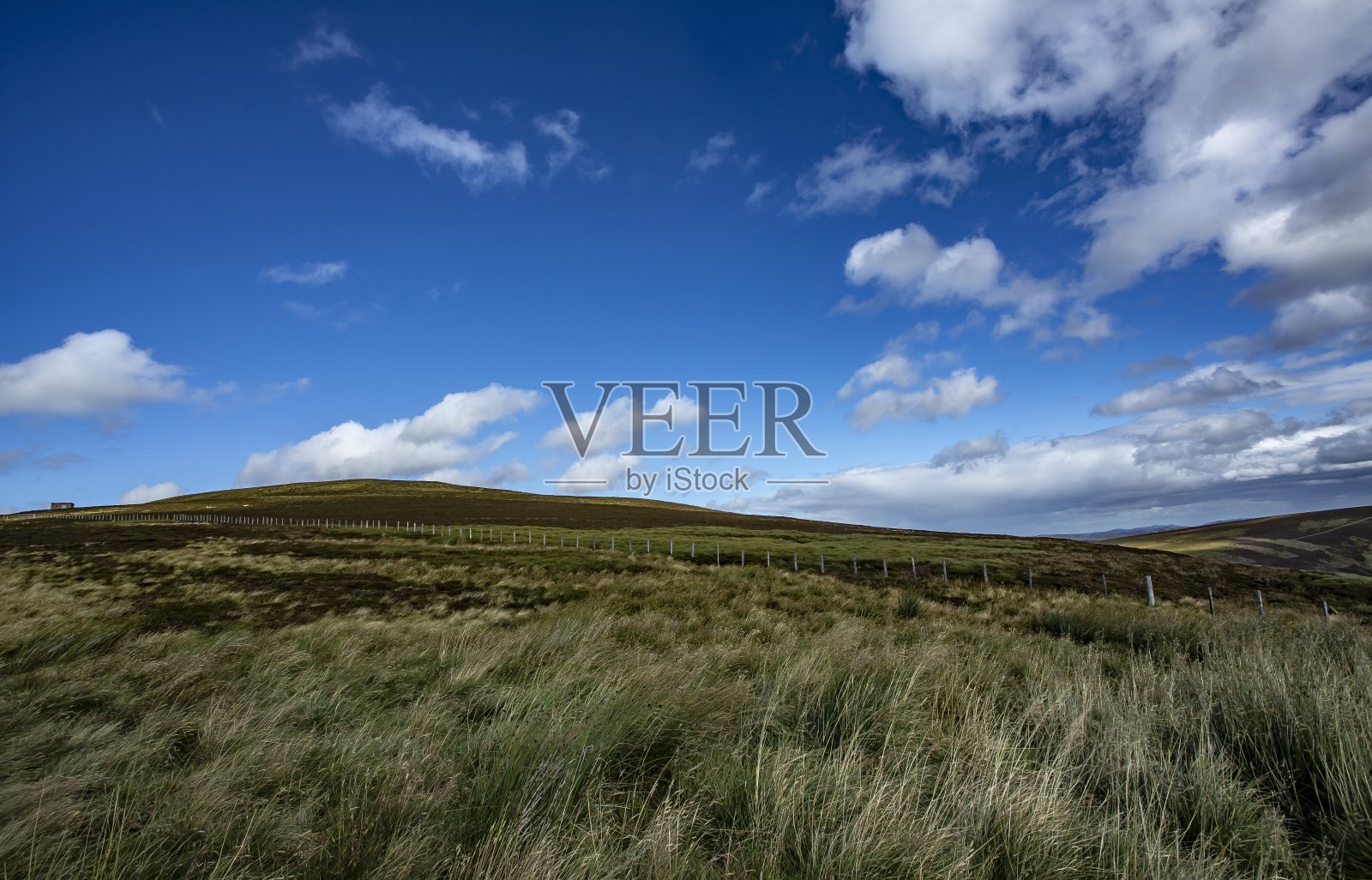 Braemar附近的苏格兰高地。照片摄影图片