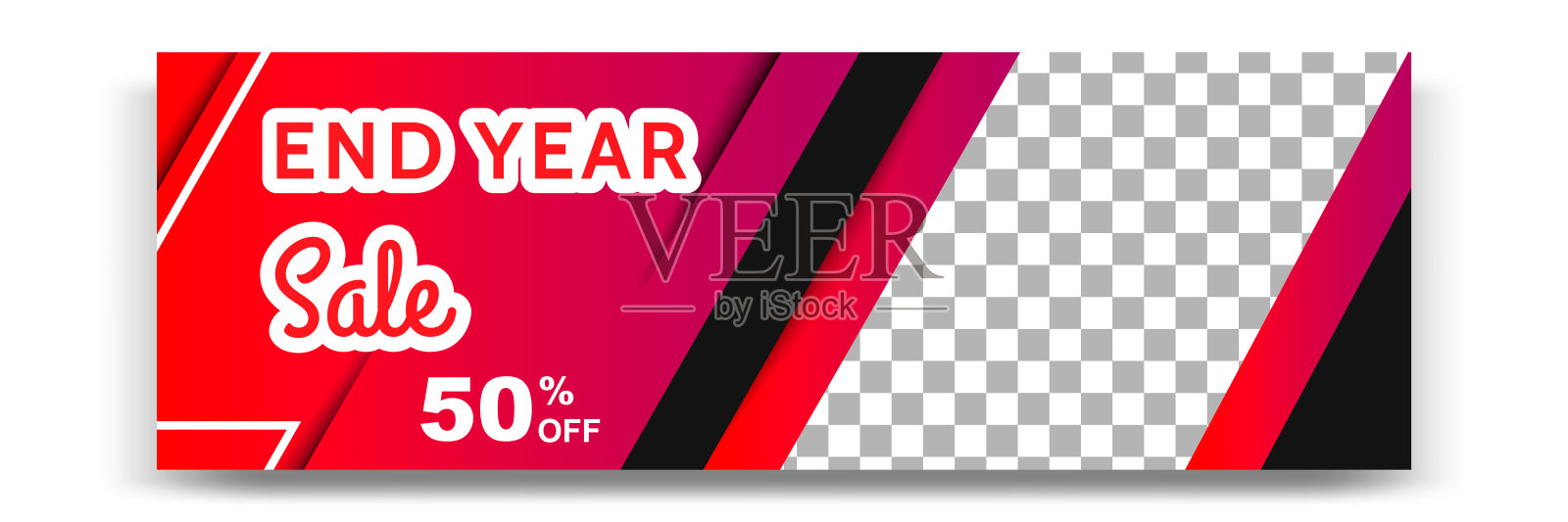 横向网页横幅销售折扣促销与流体波设计元素设计模板素材