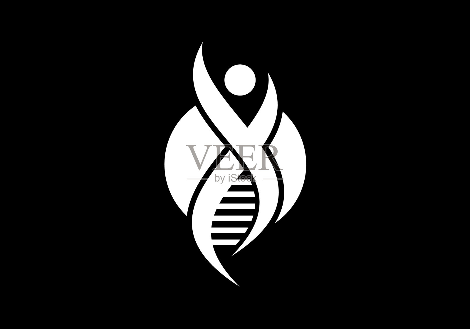 DNA标志设计模板遗传设计插画图片素材