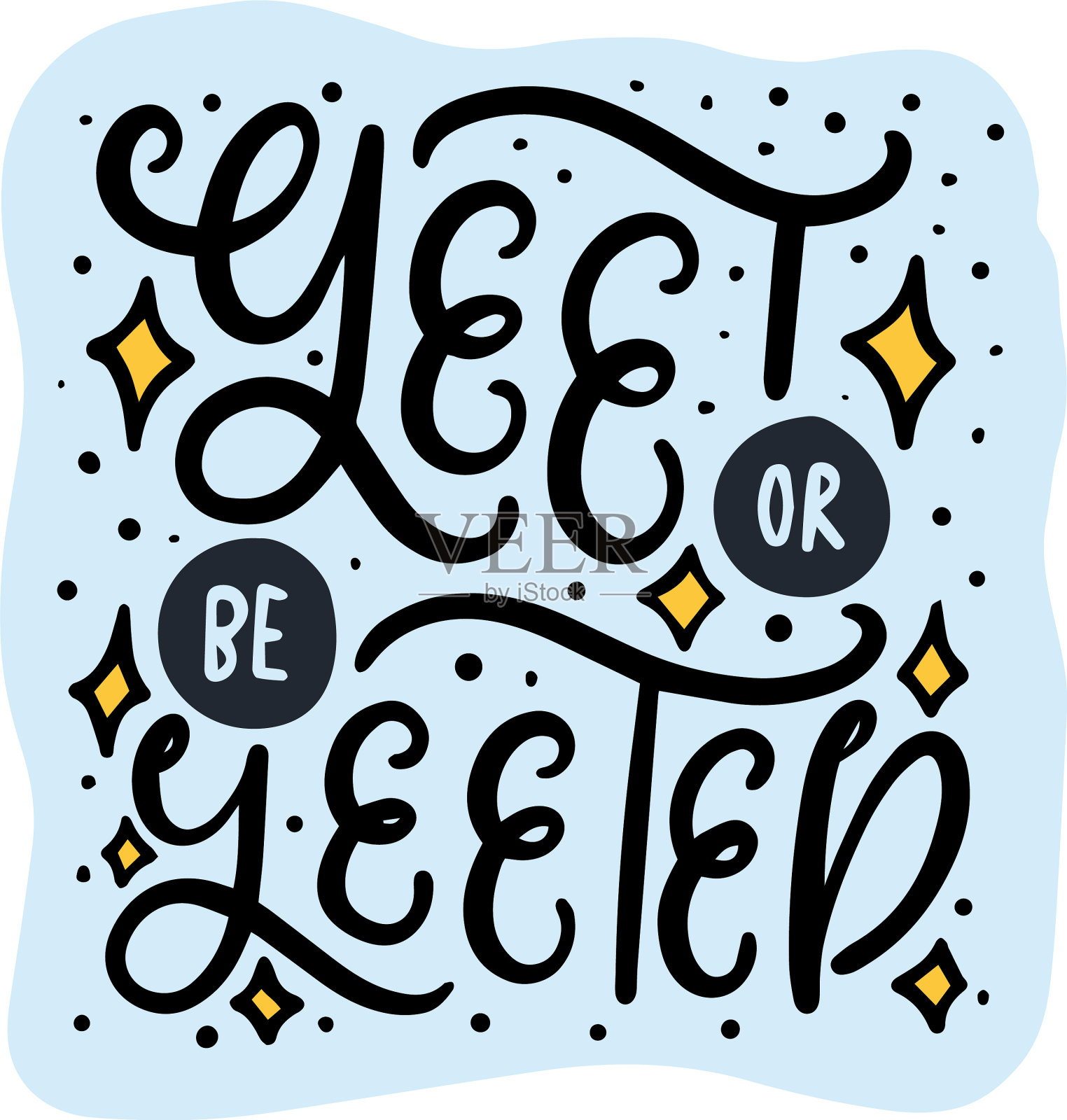 时尚的模因图形字母引用插画图片素材