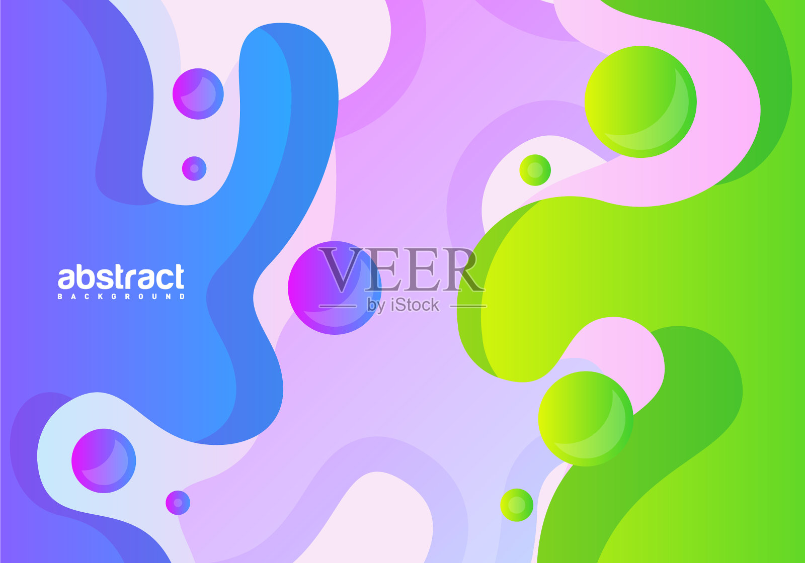 多彩的现代流体背景抽象动态插画图片素材