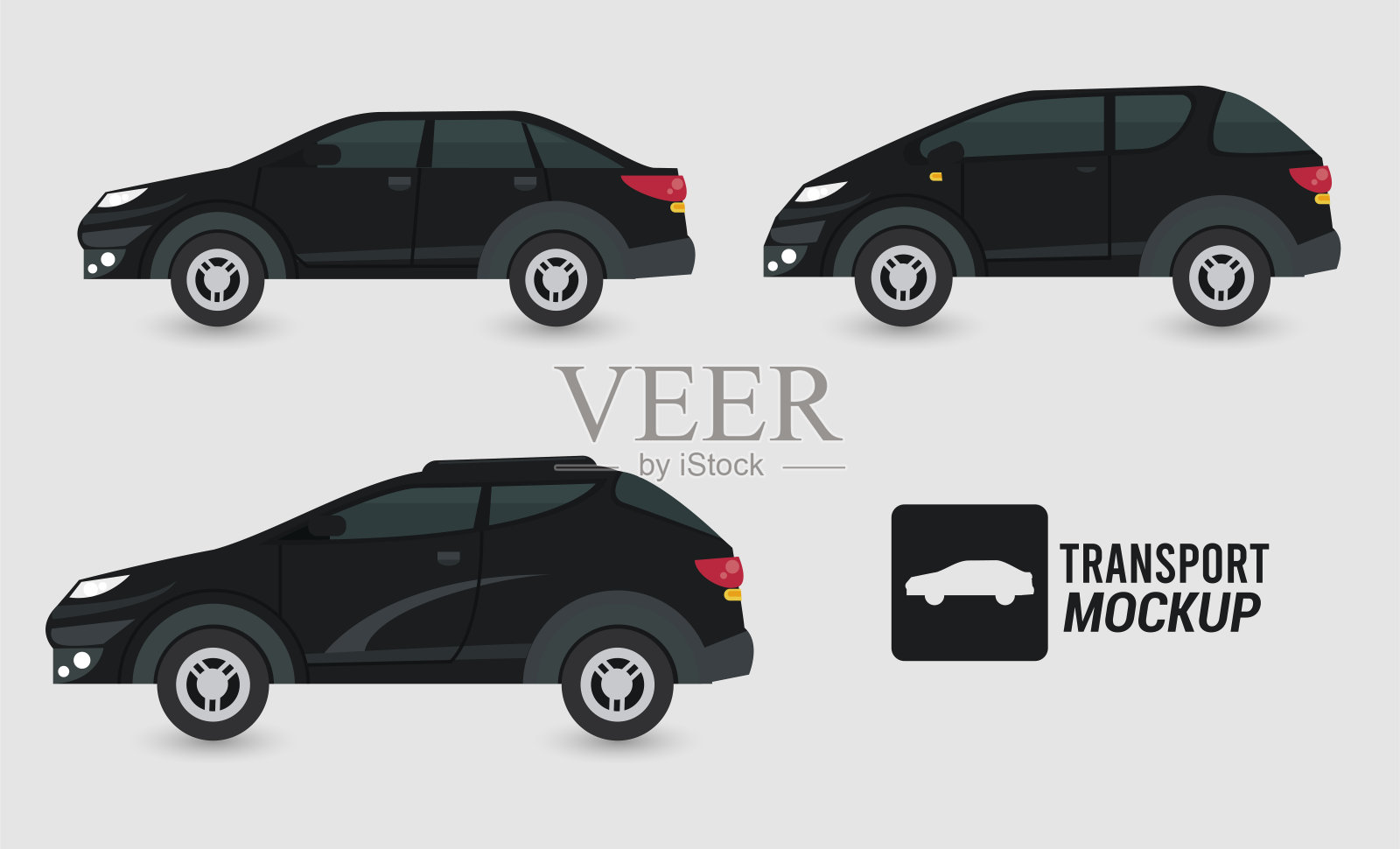 模型汽车颜色黑色孤立图标插画图片素材