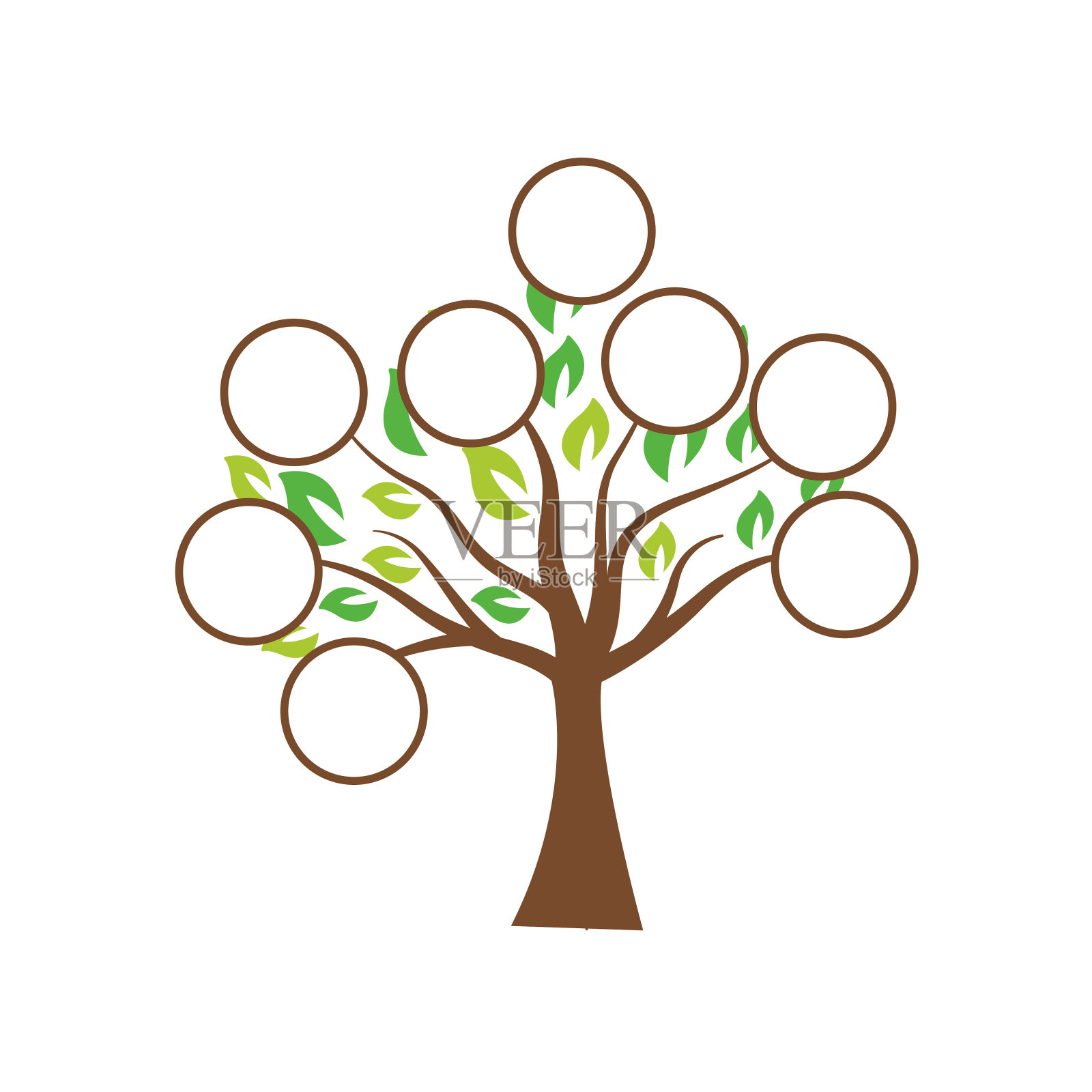 家谱插图模板设计矢量插画图片素材