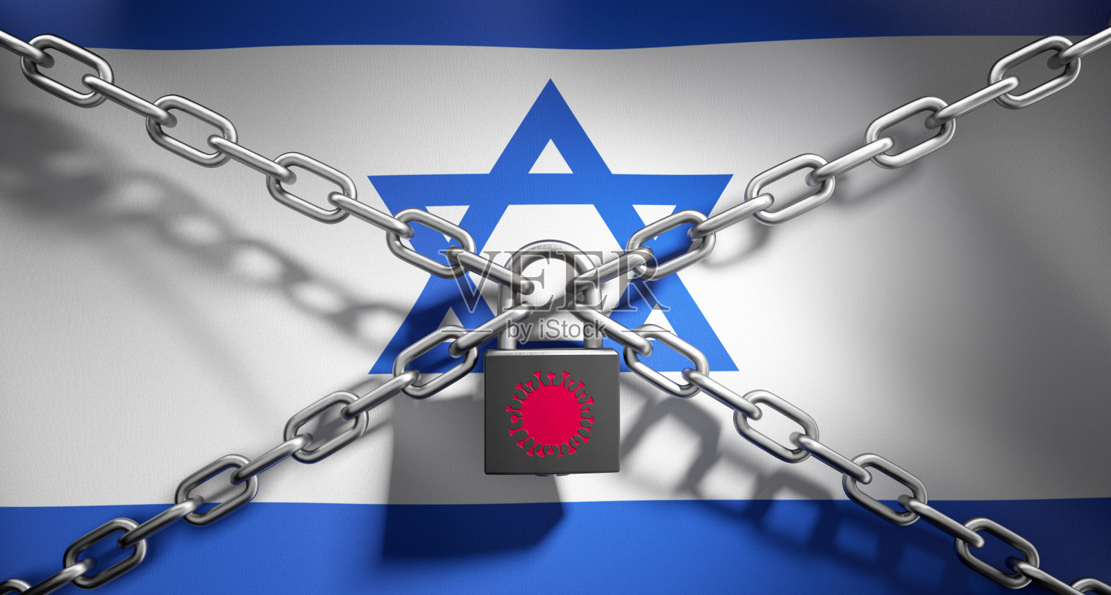 以色列封锁冠状病毒照片摄影图片