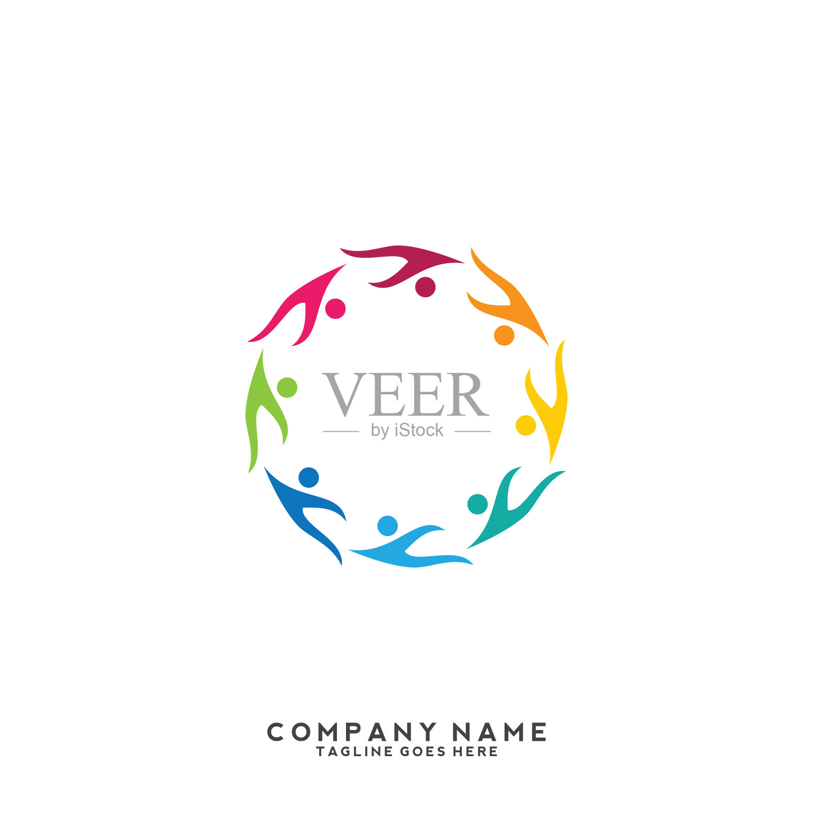 人们社区创意中心社会联系插画图片素材