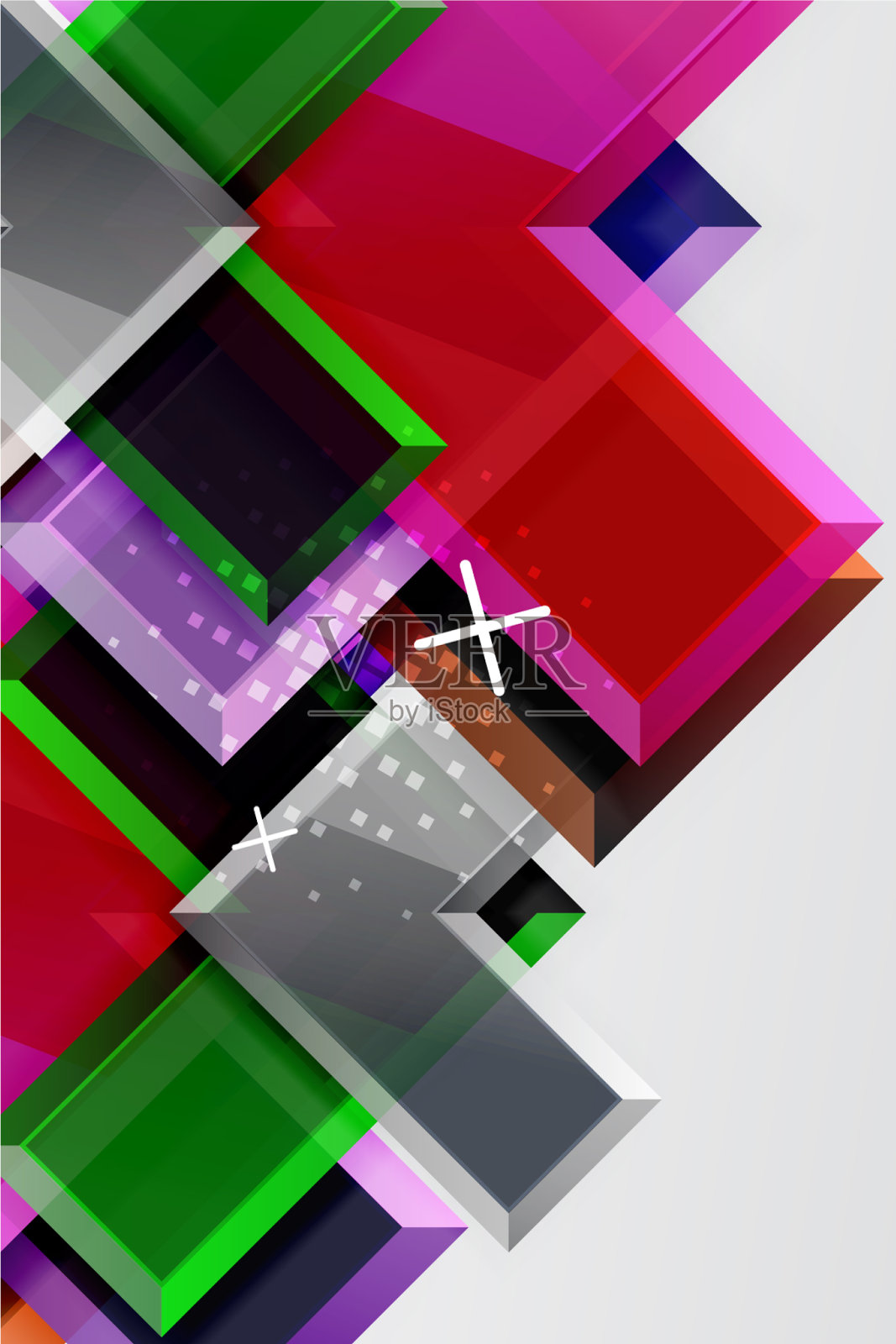 金属箭头形状的背景抽象几何设计模板素材