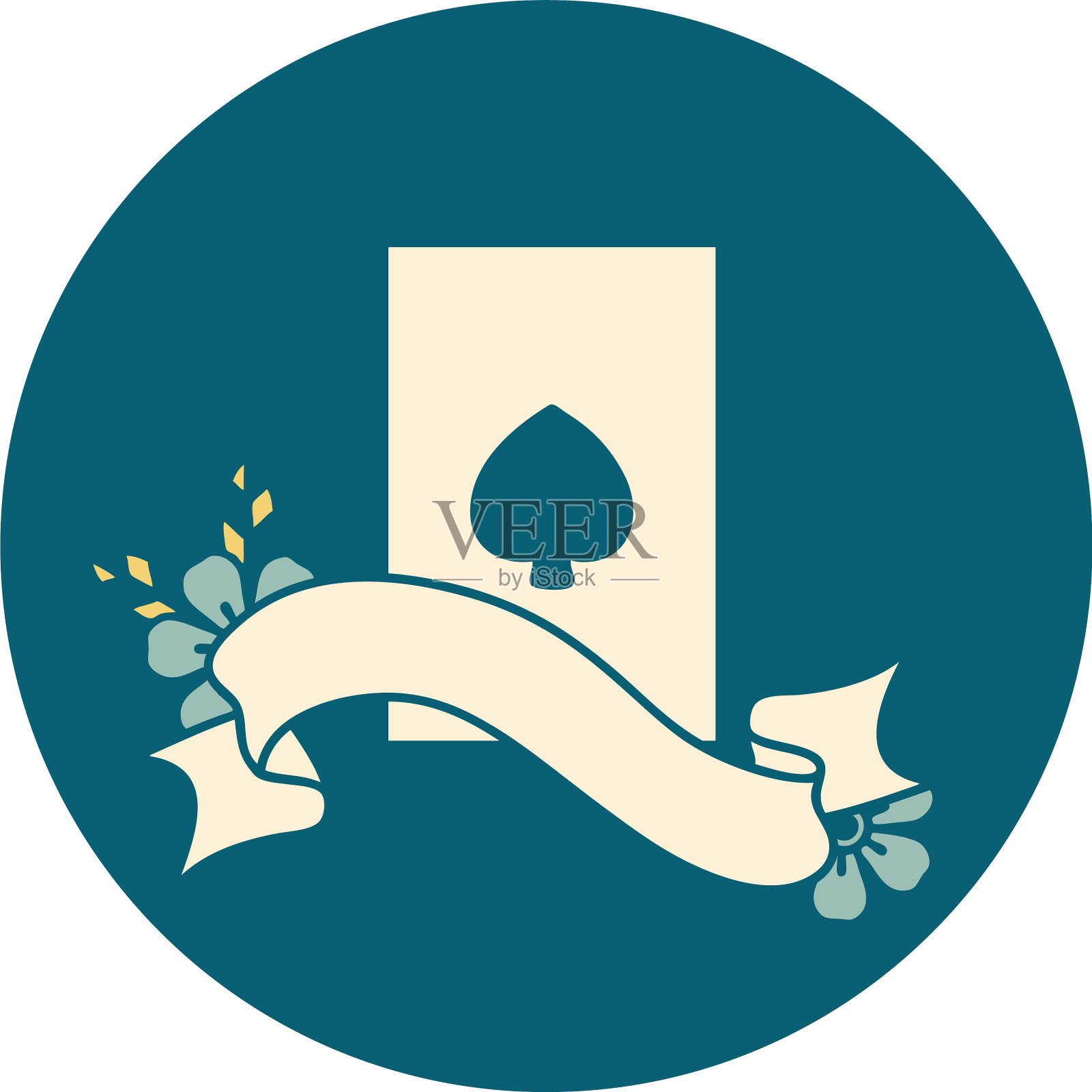 图标与旗帜ace黑桃插画图片素材