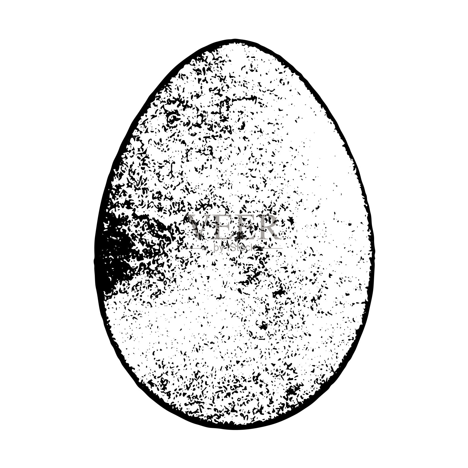 枯燥乏味的复活节彩蛋插画图片素材