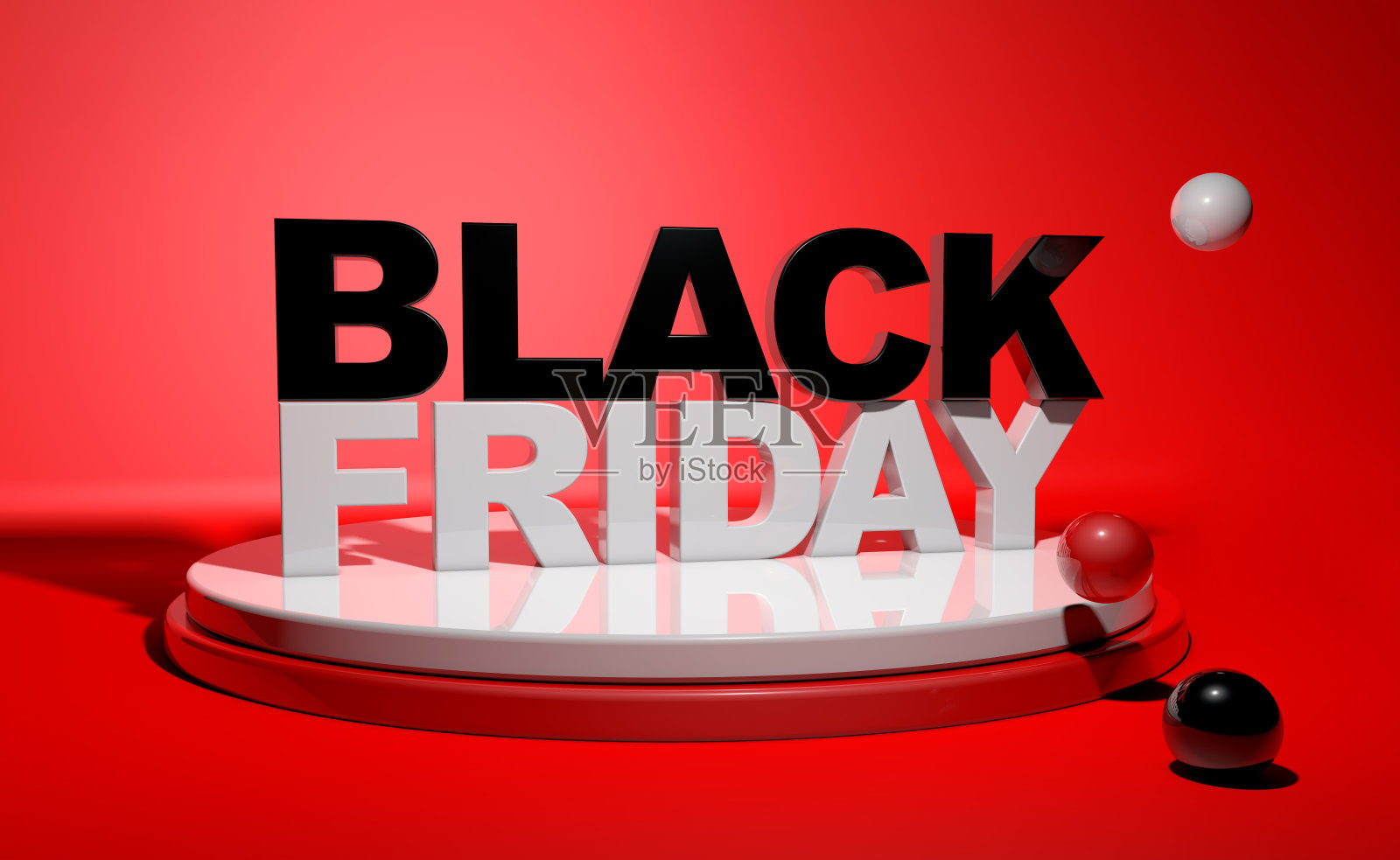 黑色星期五大减价,红色底色上有大写字母照片摄影图片