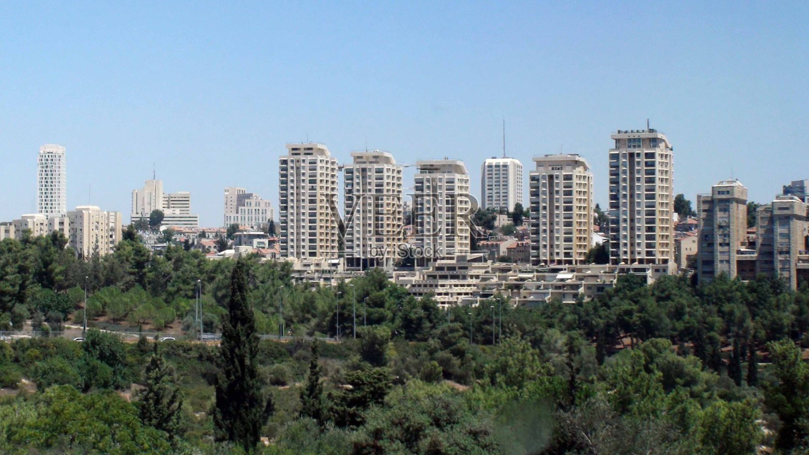 以色列耶路撒冷的住宅楼外观照片摄影图片