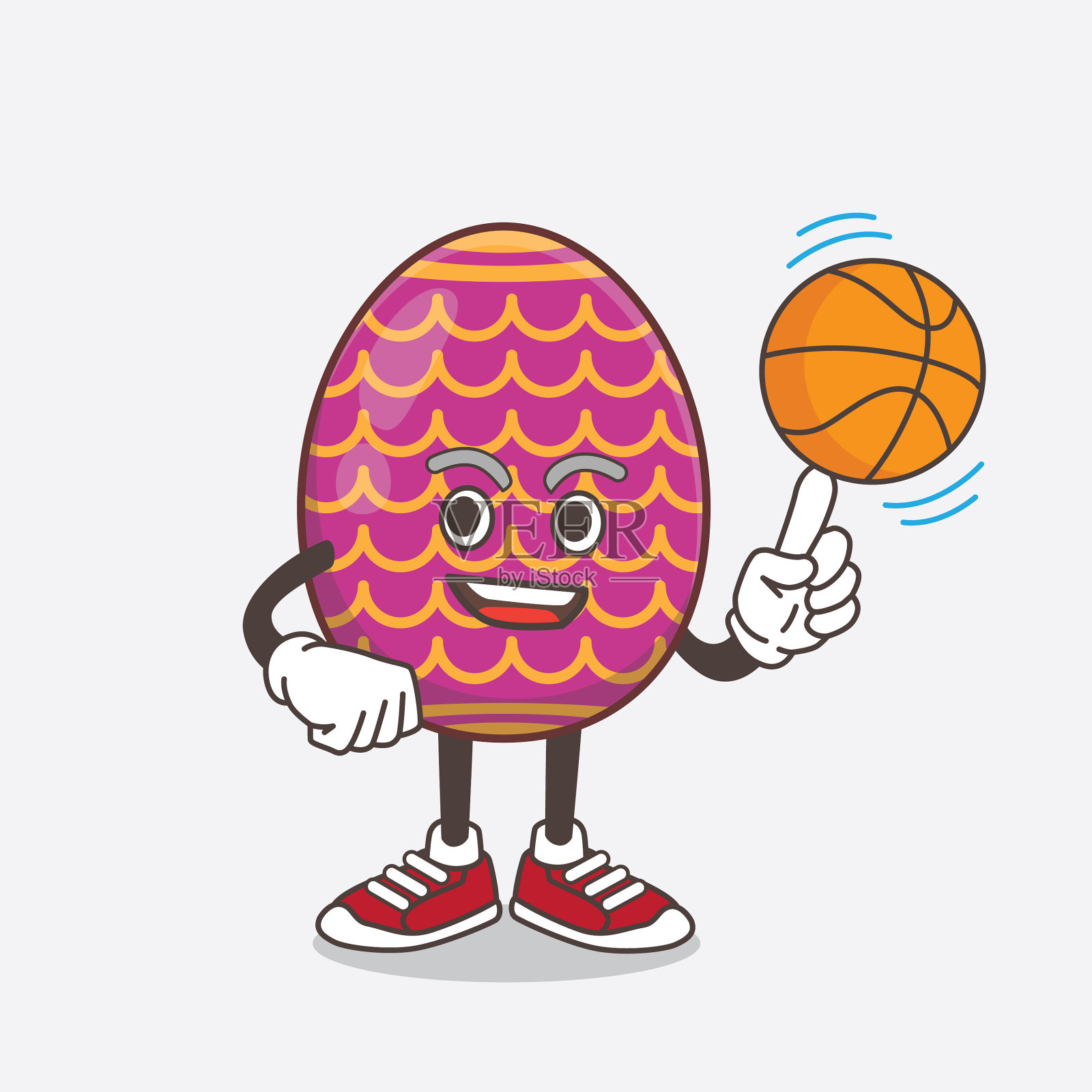 复活节彩蛋卡通人物与吉祥物插画图片素材