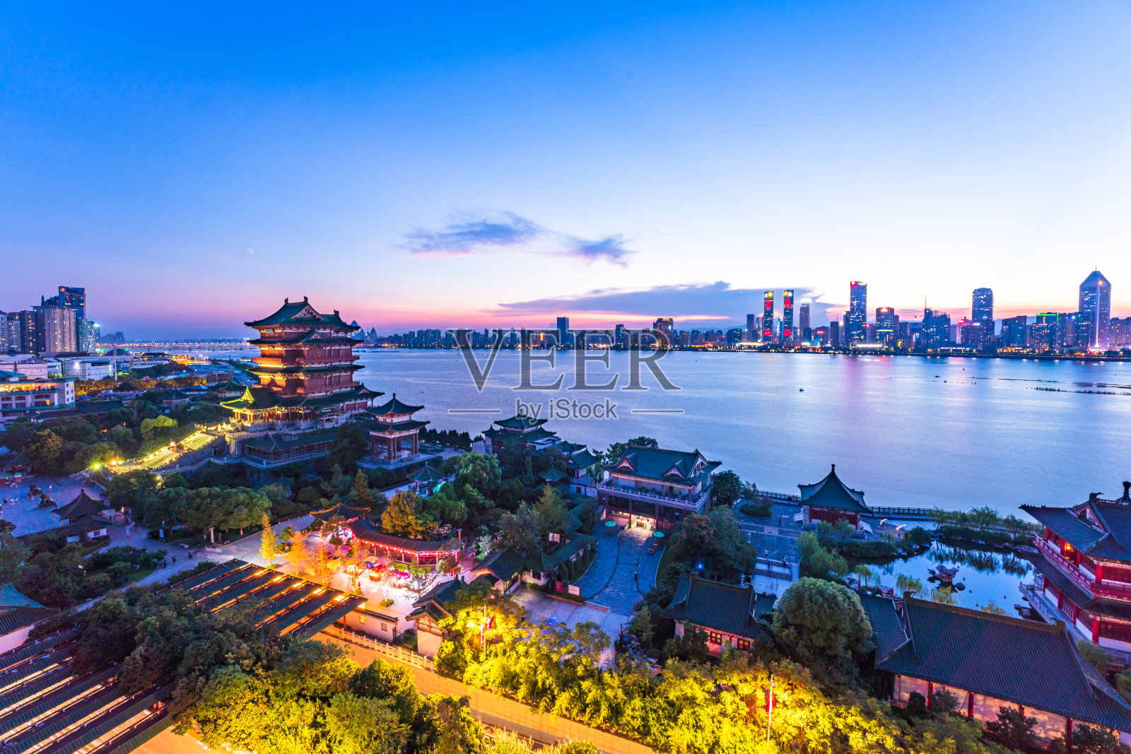 中国江西南昌的城市景观照片摄影图片