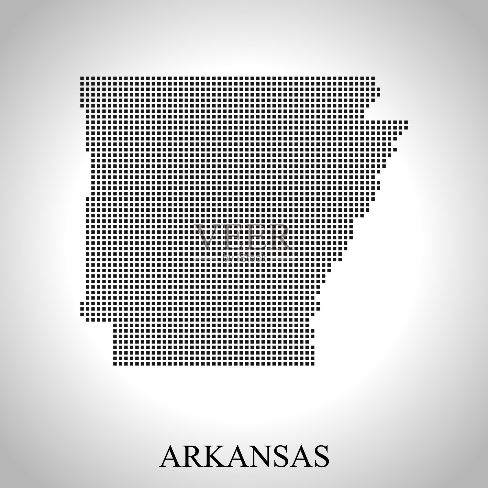 阿肯色州的地图插画图片素材