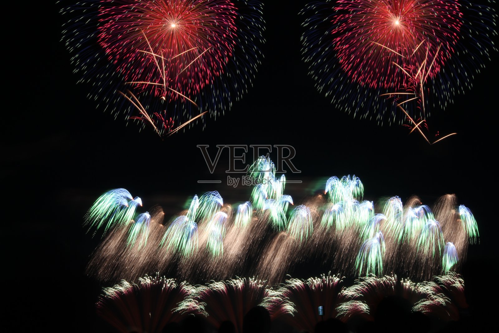 2017长冈烟花照片摄影图片