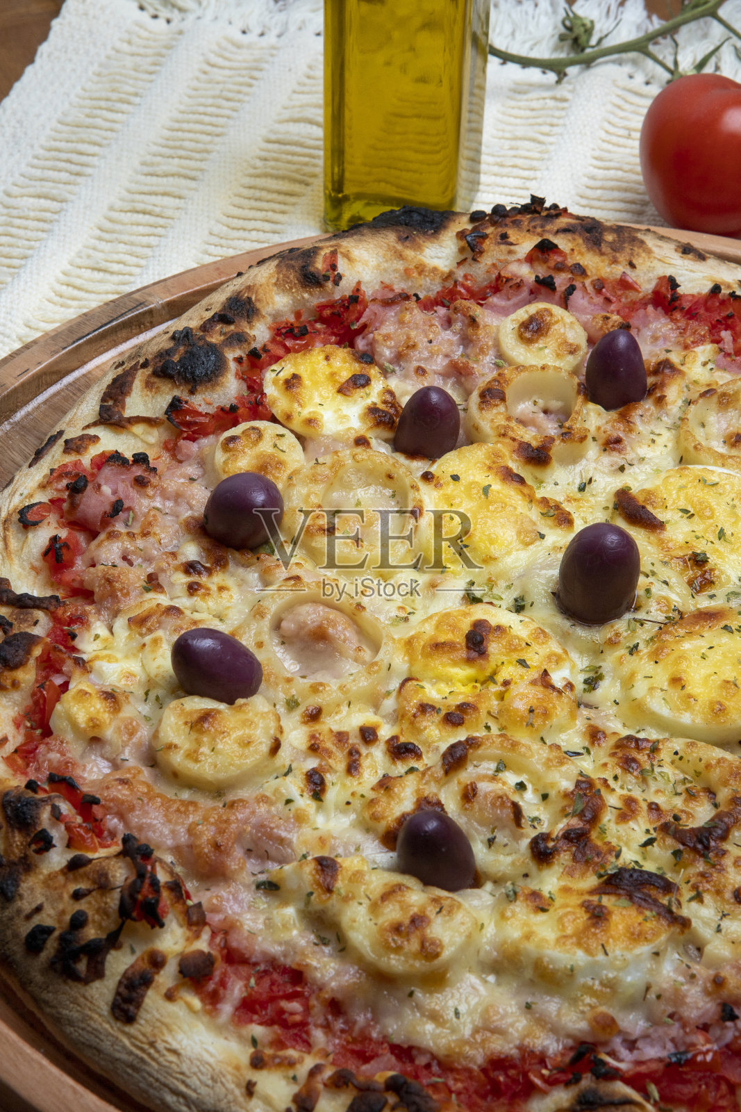 传统的葡萄牙披萨照片摄影图片