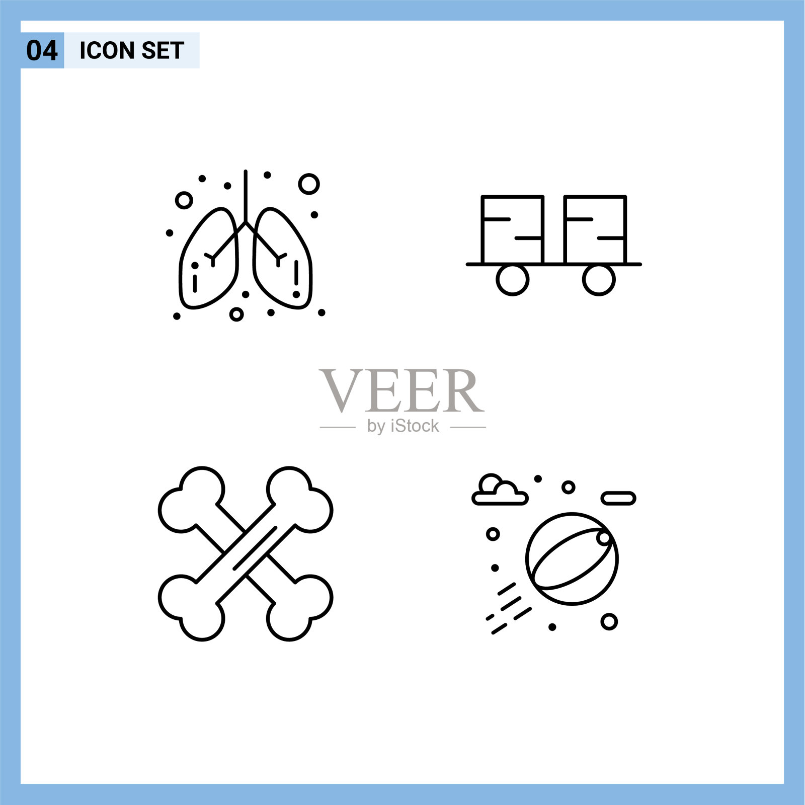 4创意图标现代符号和符号关心图标素材