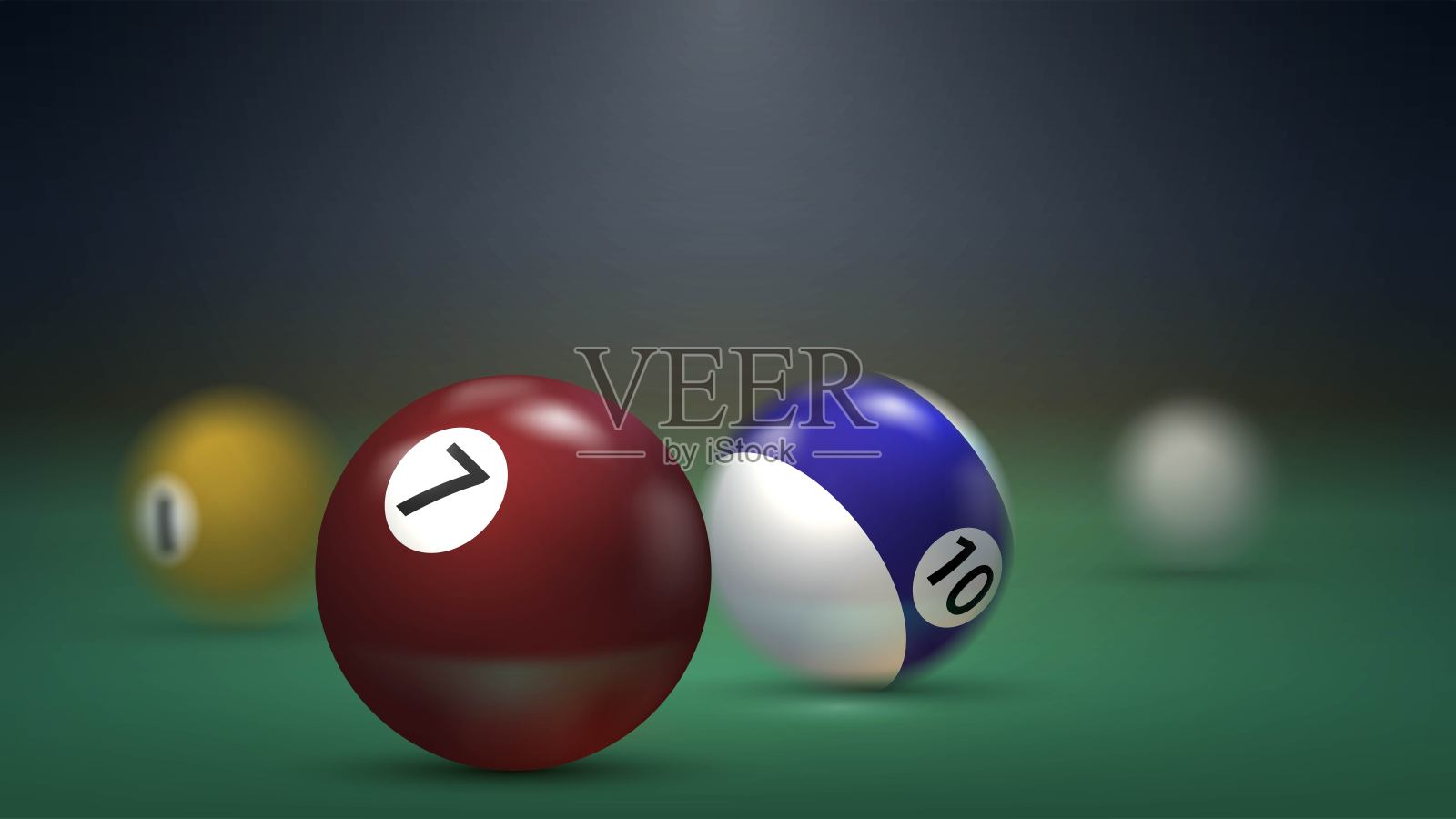 台球插画图片素材