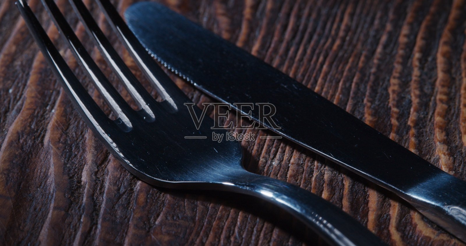 桌子设置极端近距离照片摄影图片