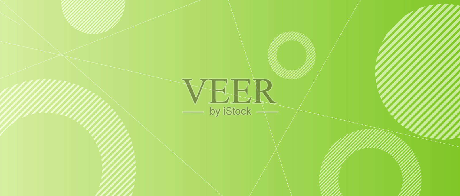 绿色梯度几何背景插画图片素材