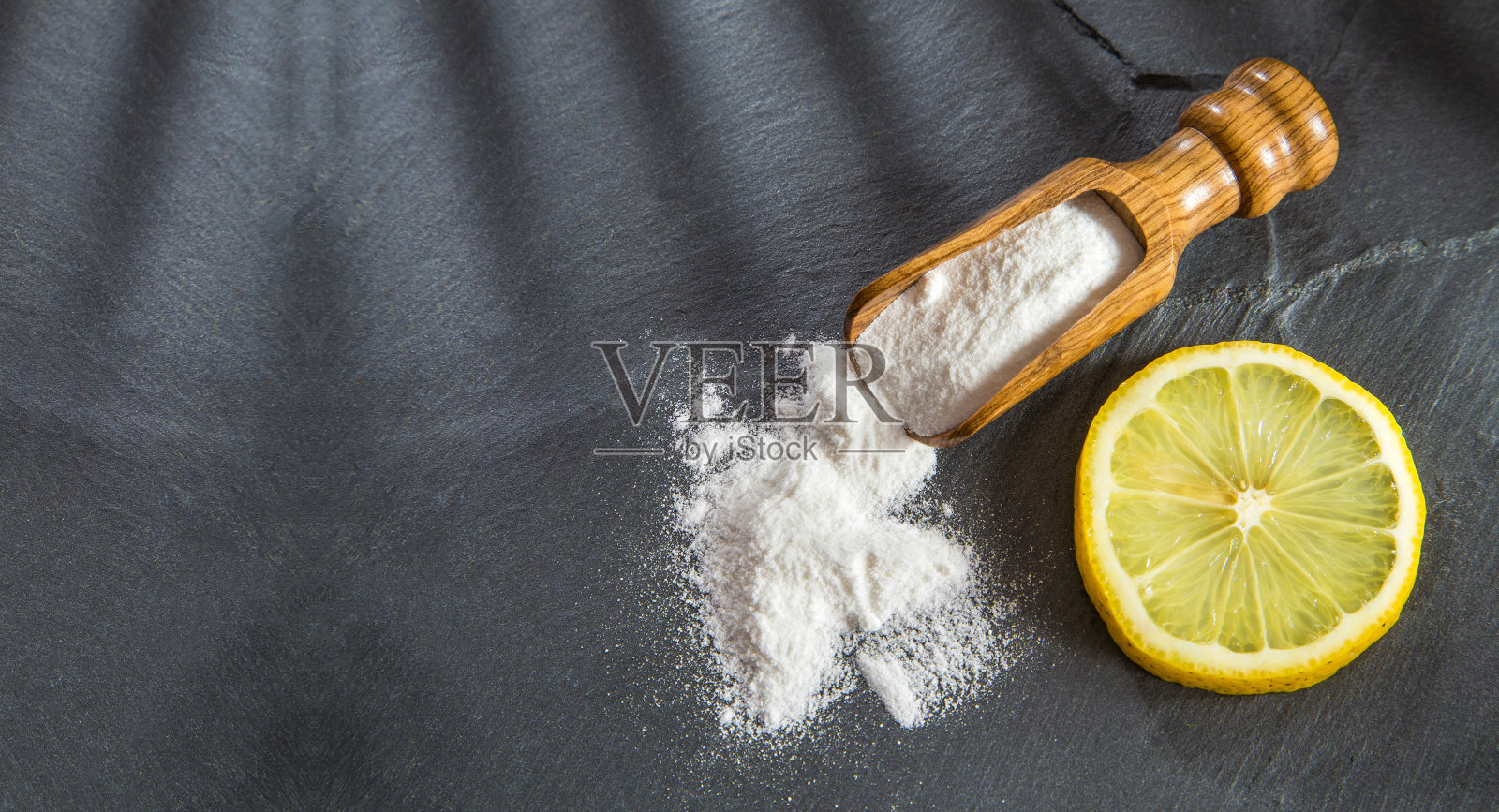 柠檬角和小苏打粉-柑橘x柠檬照片摄影图片