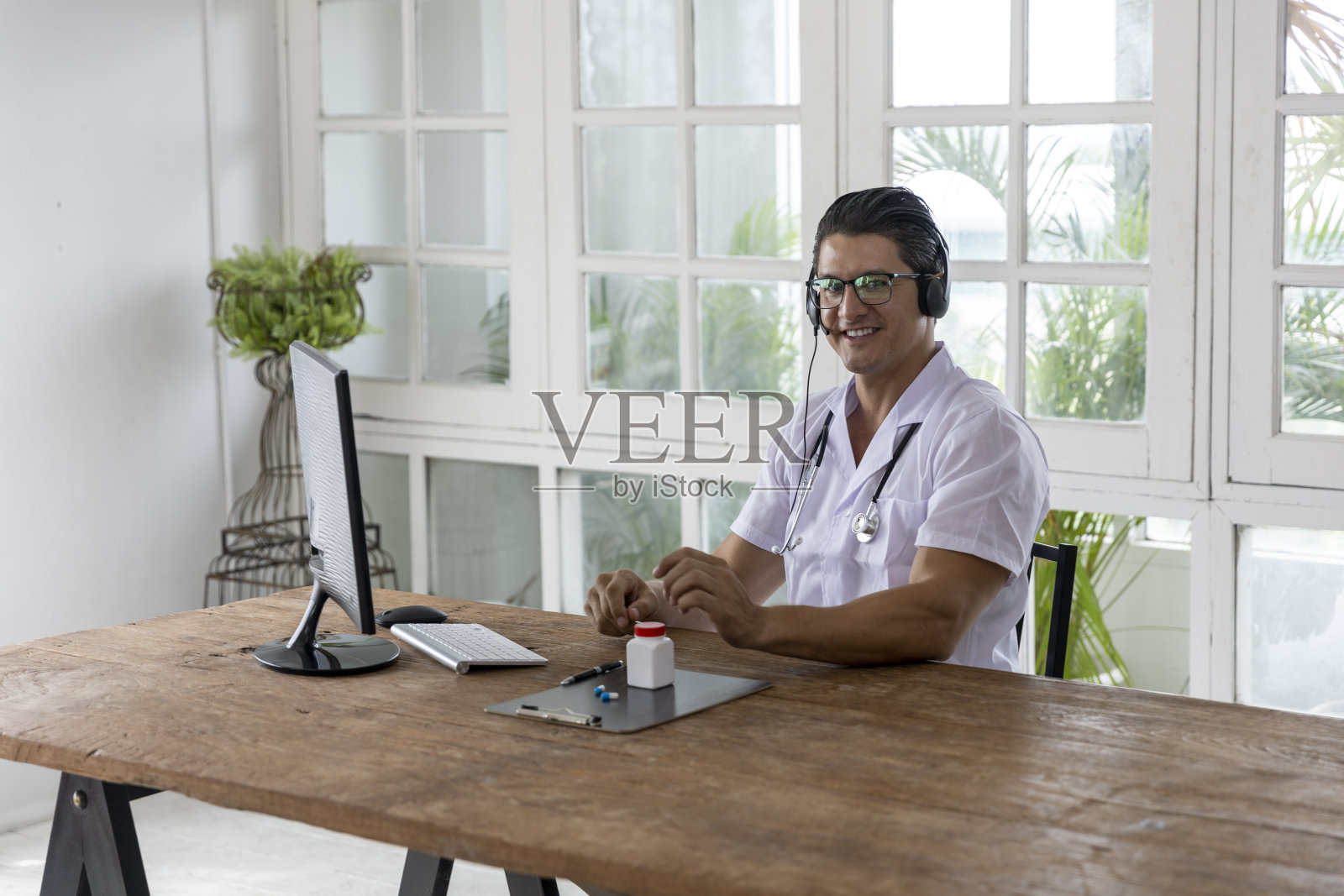 远程医疗服务照片摄影图片