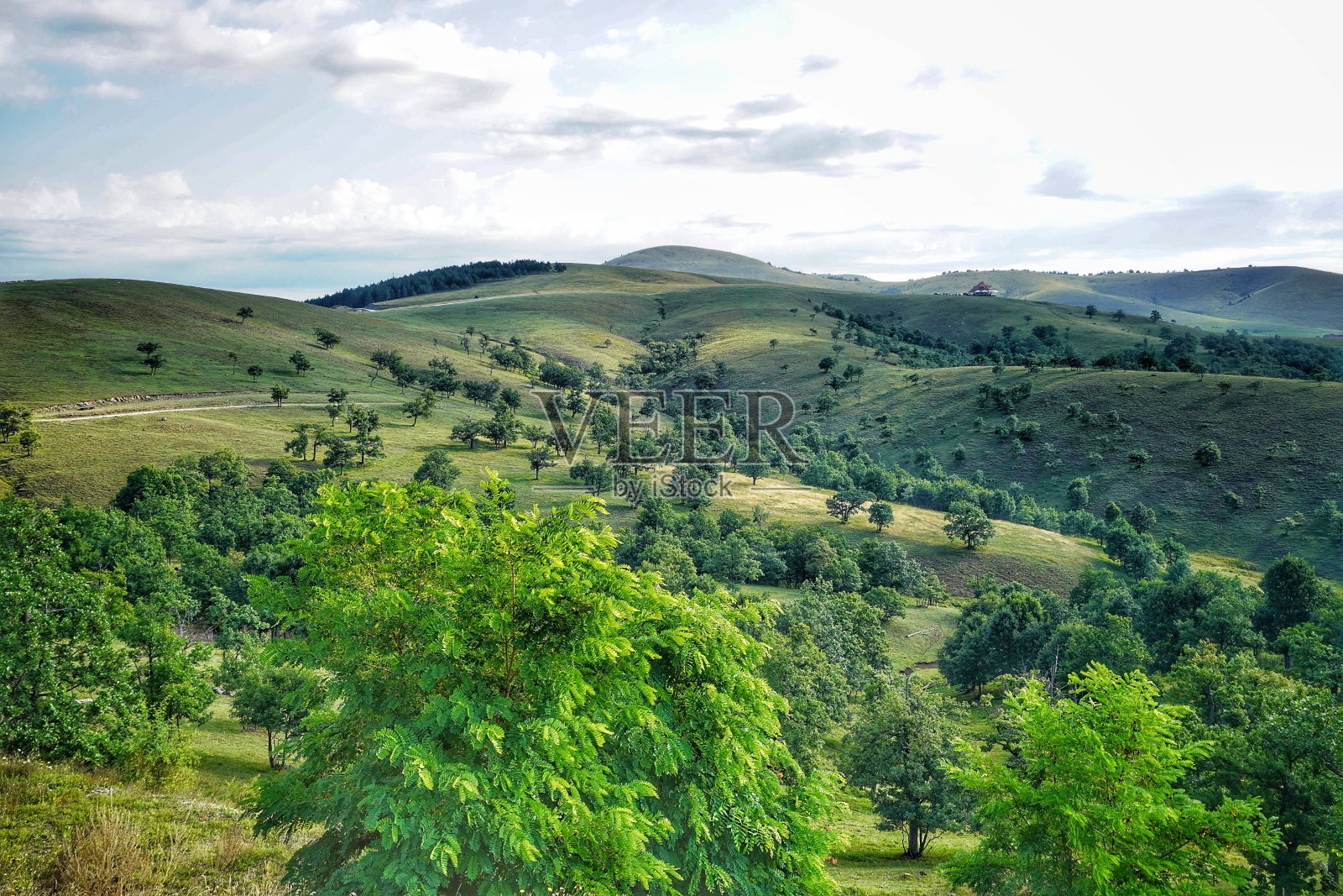 丘陵山区风景照片摄影图片