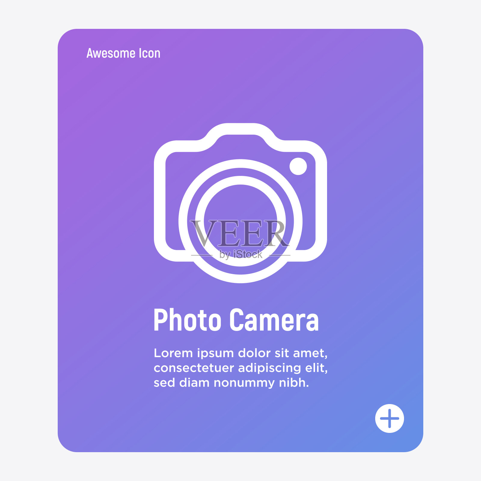 相机细线图标。照片的迹象。现代矢量插图的摄影师标志,移动应用程序,电子商店。图标素材