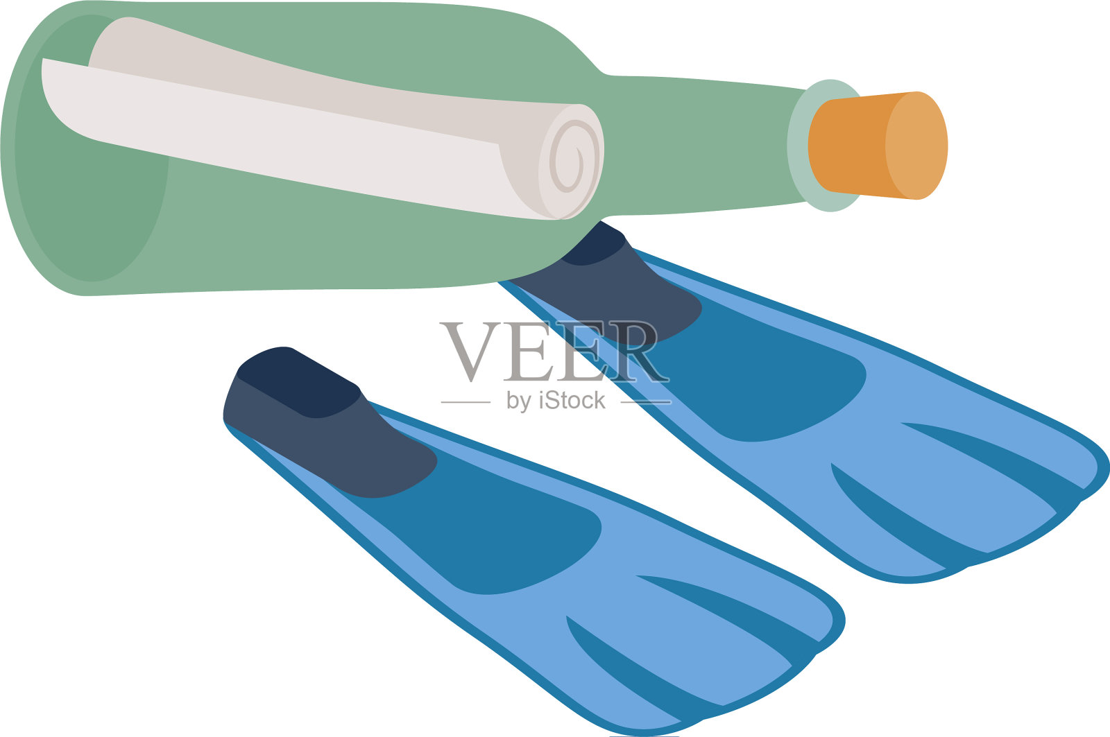 暑假图标等距风格插画图片素材