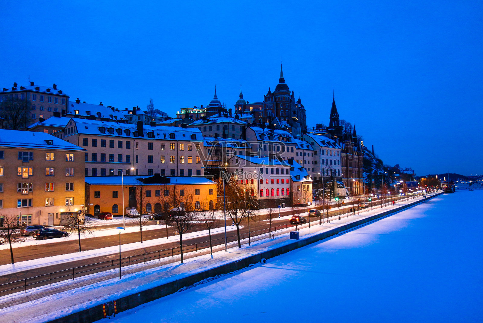 斯德哥尔摩的冬天照片摄影图片
