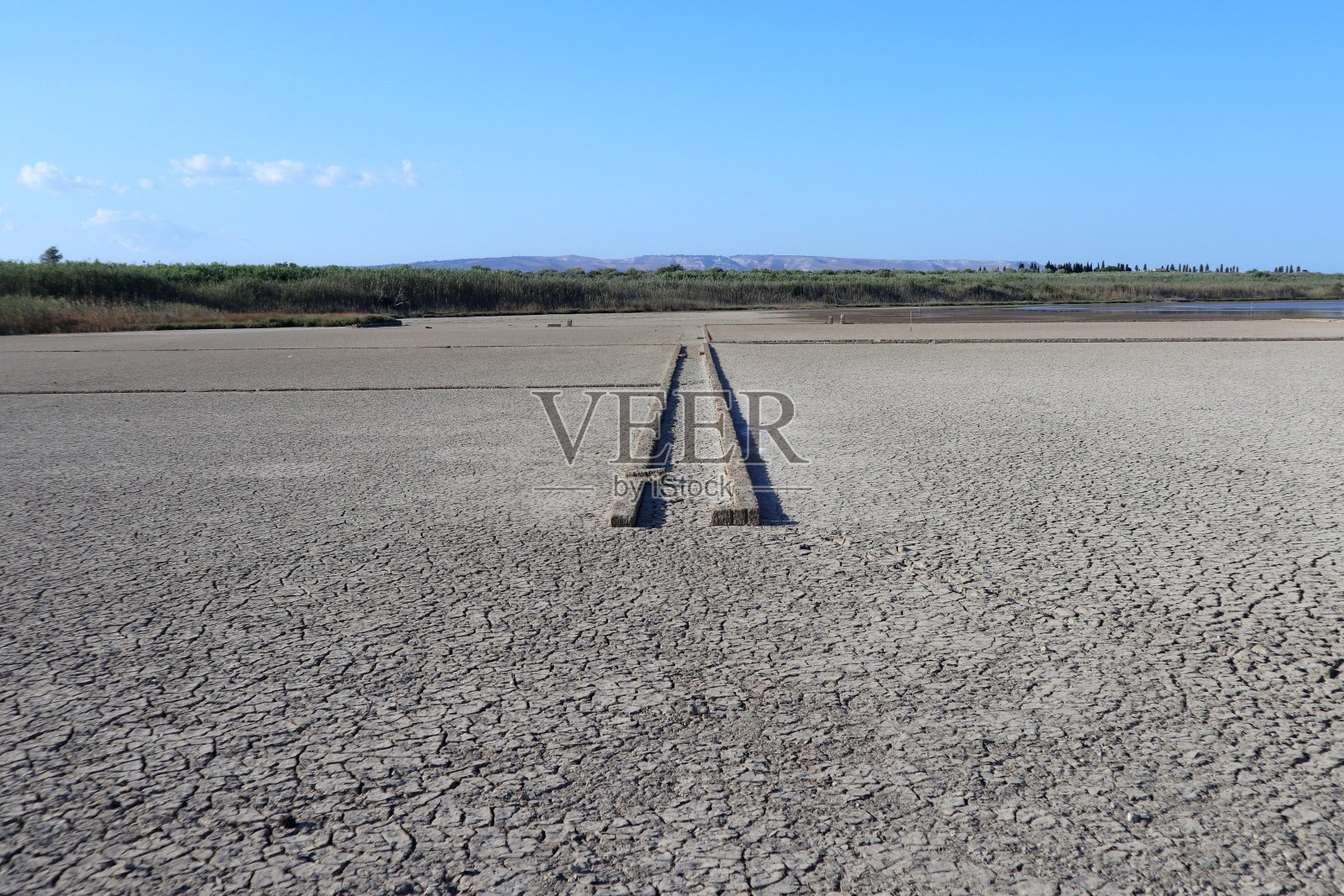Vendicari – Detail of Pantano Grande in dry照片摄影图片