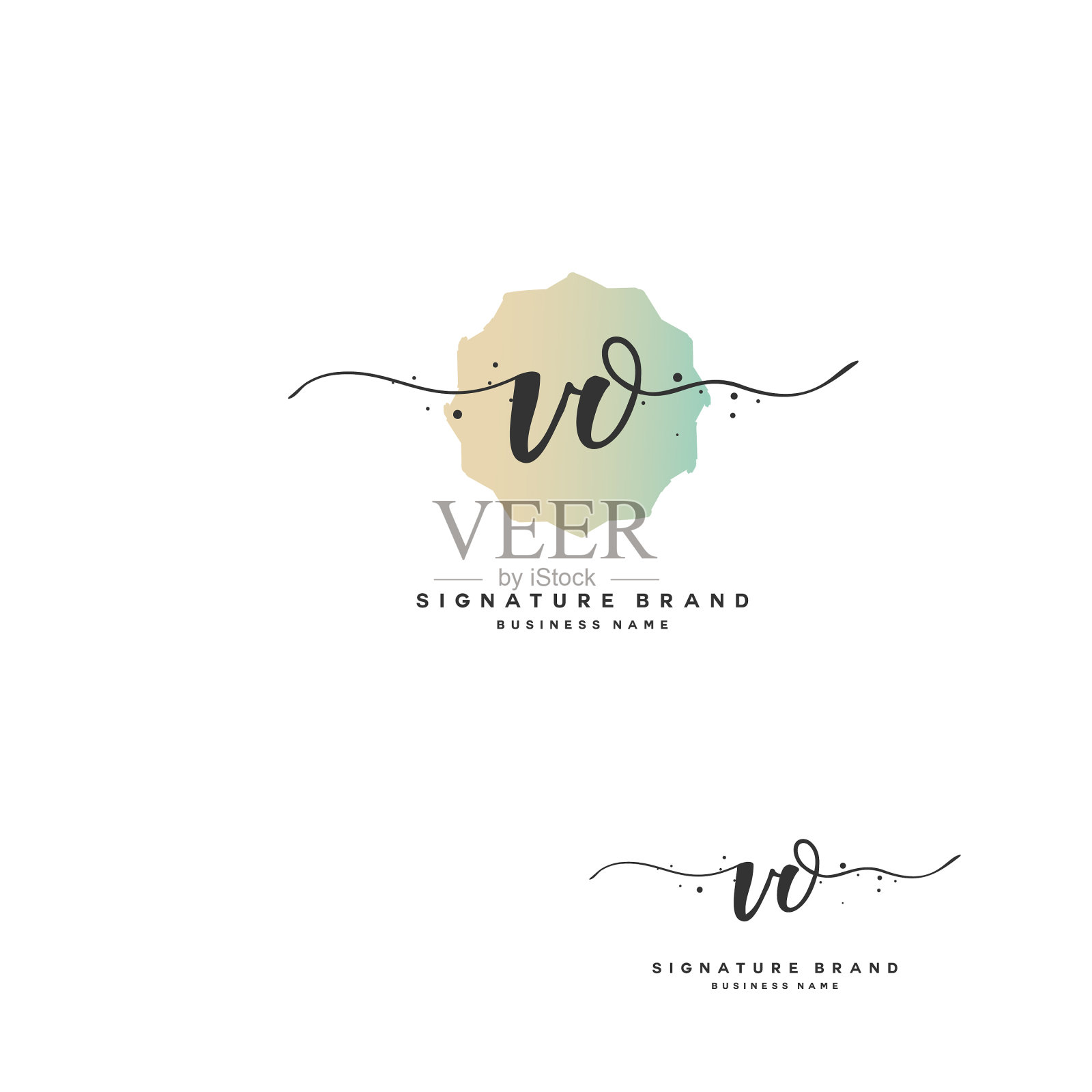 第一个字母的笔迹和签名插画图片素材